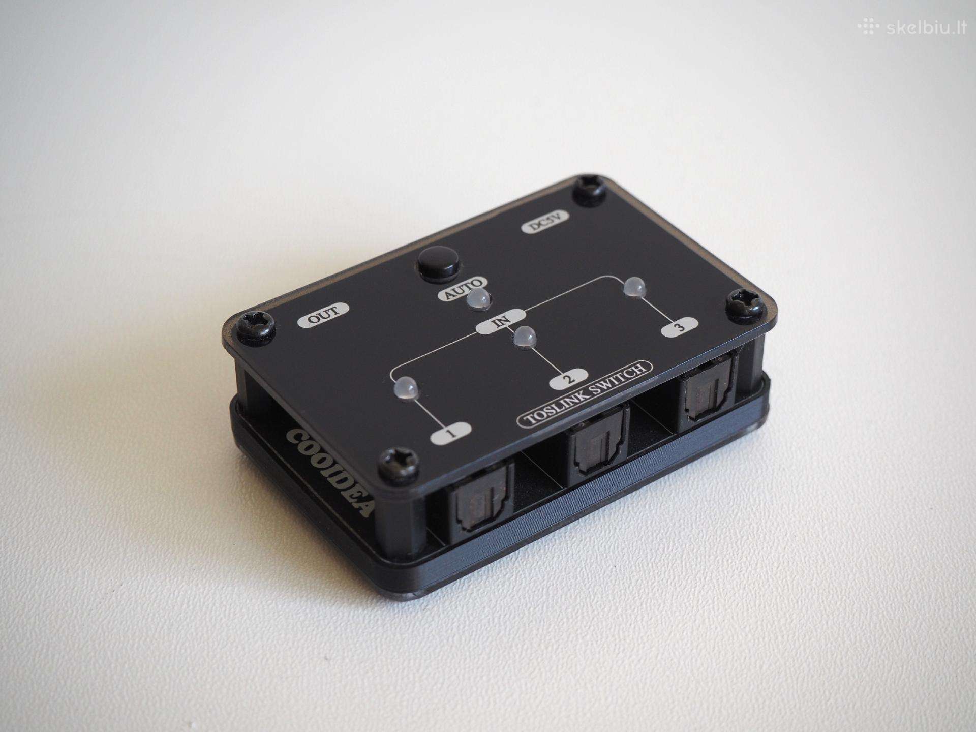 Optinių audio jungčių Spdif perjungėjas