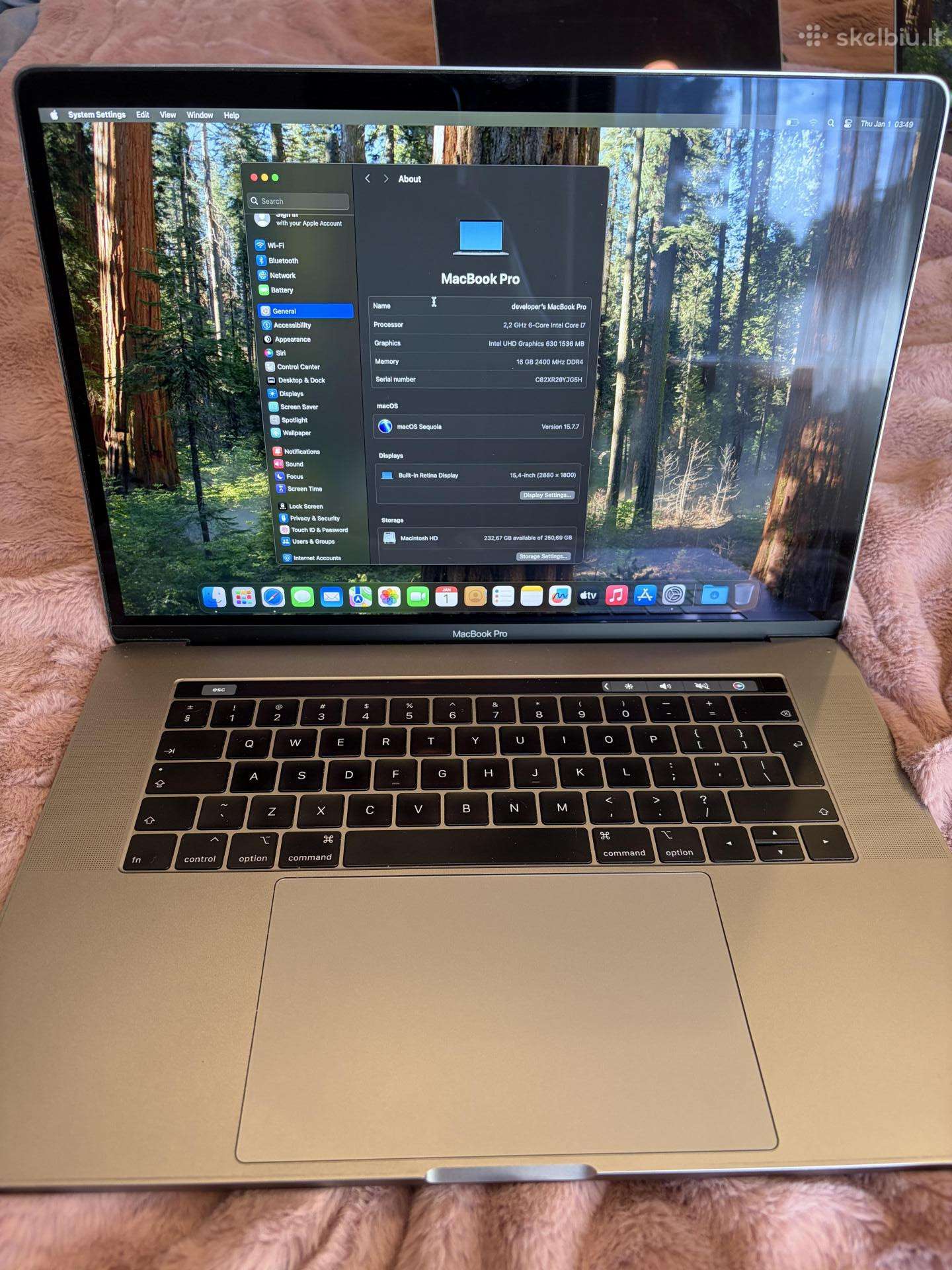 MacBook Pro 15 i7-4770hq, 16gb, 256gb SSD