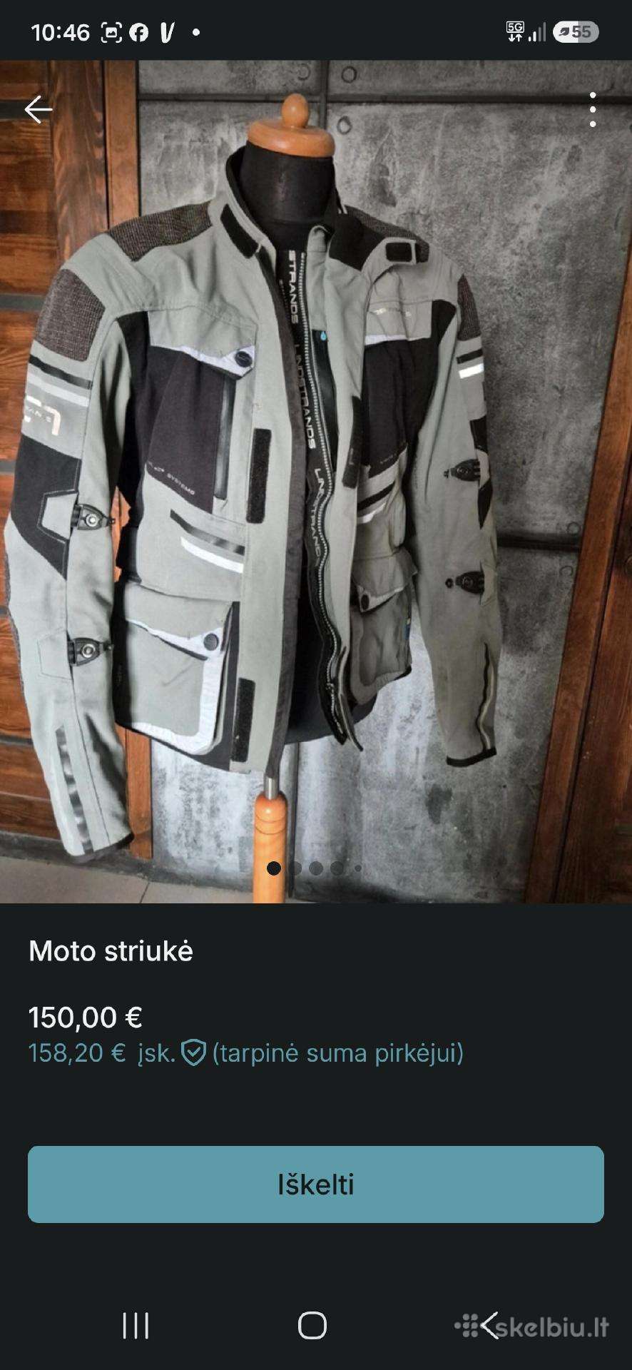 Moto striukės batai