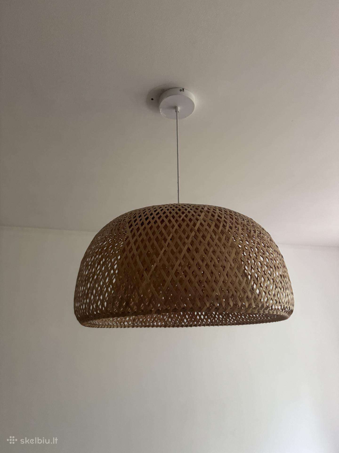 Rudas boho lubinis šviestuvas