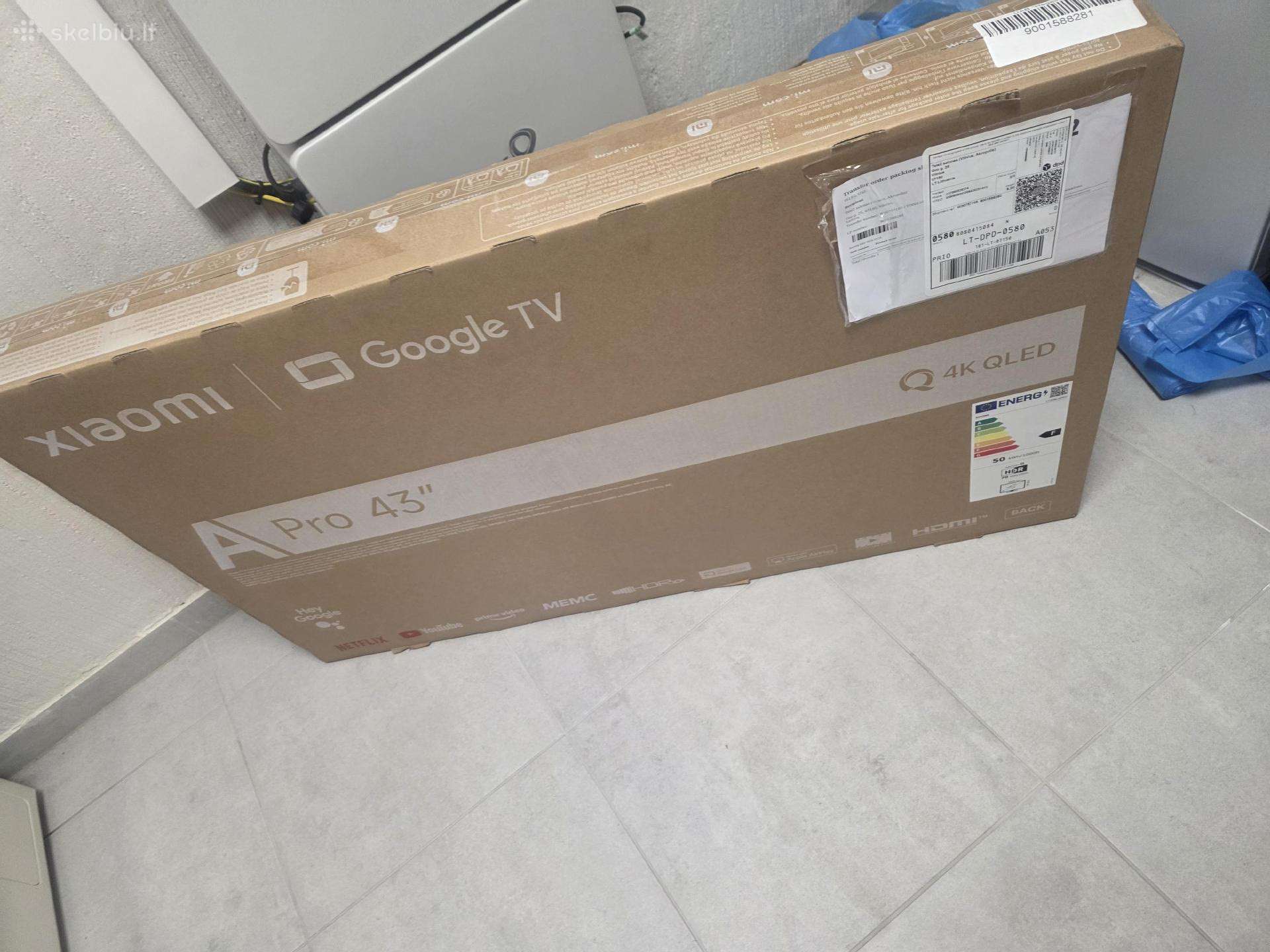 Televizorius Xiaomi A Pro 2026 43, 43 ", 4k Uhd