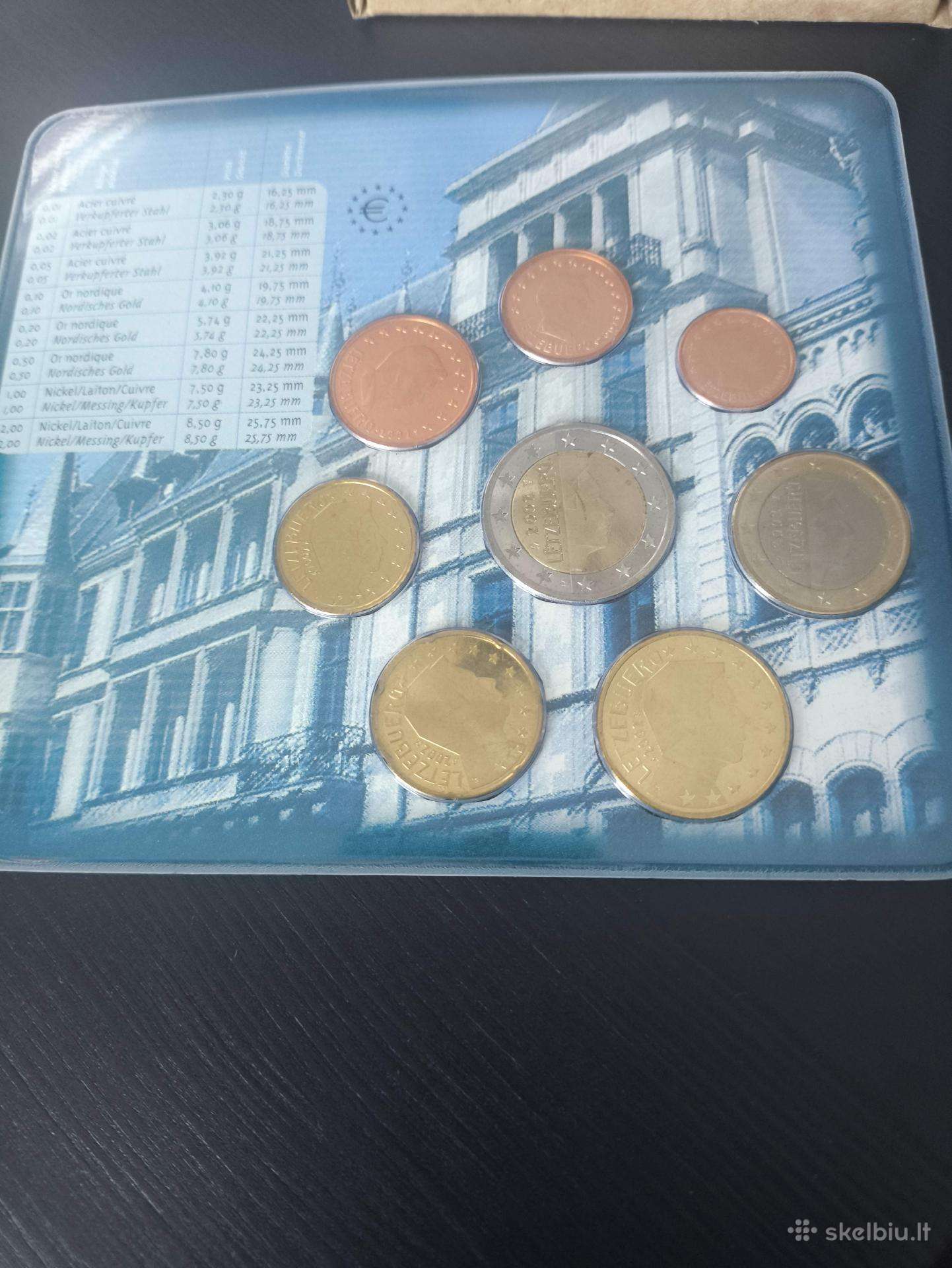 Liuksenburgo 2002 m euro monetų rinkinys