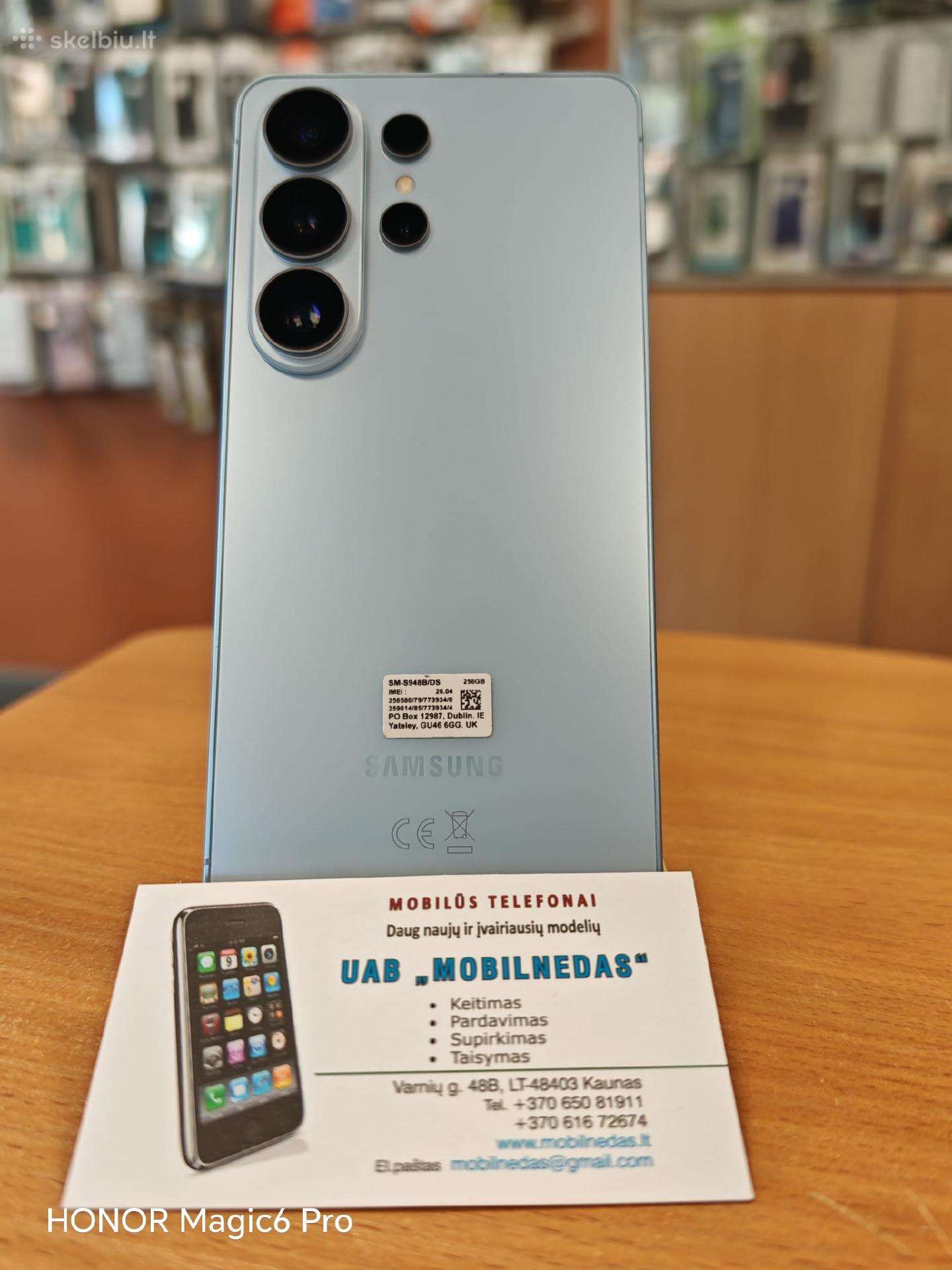 Samsung s26 Ultra 256gb Sky Blue Kaina 820eur