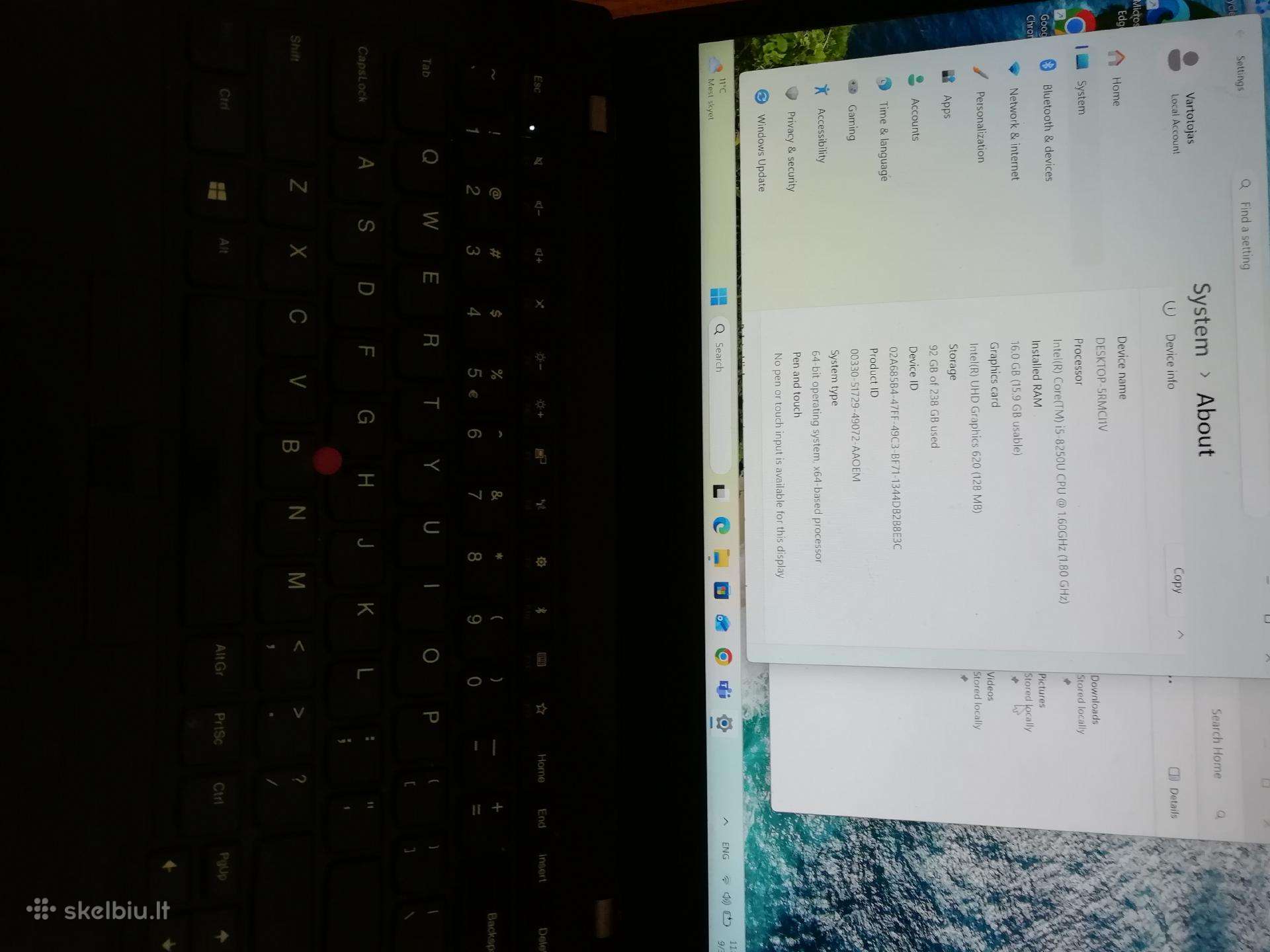 Neši. kompiuteriai Lenovo Thinkpad L480 ir E15