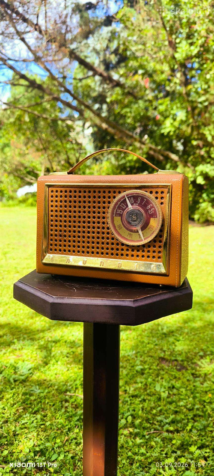 Vintage radioimtuvas Grundig