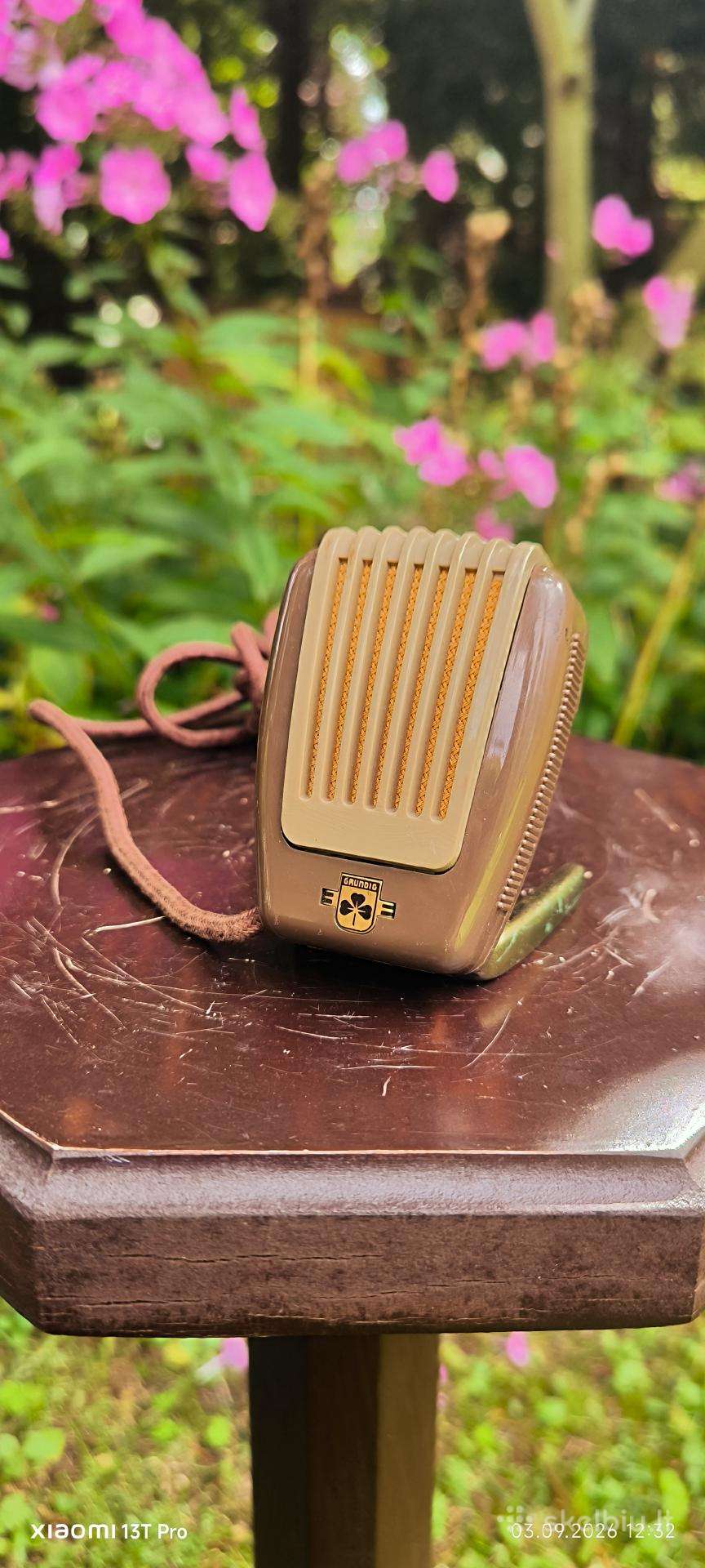 Vintazinis mikrofonas Grundig