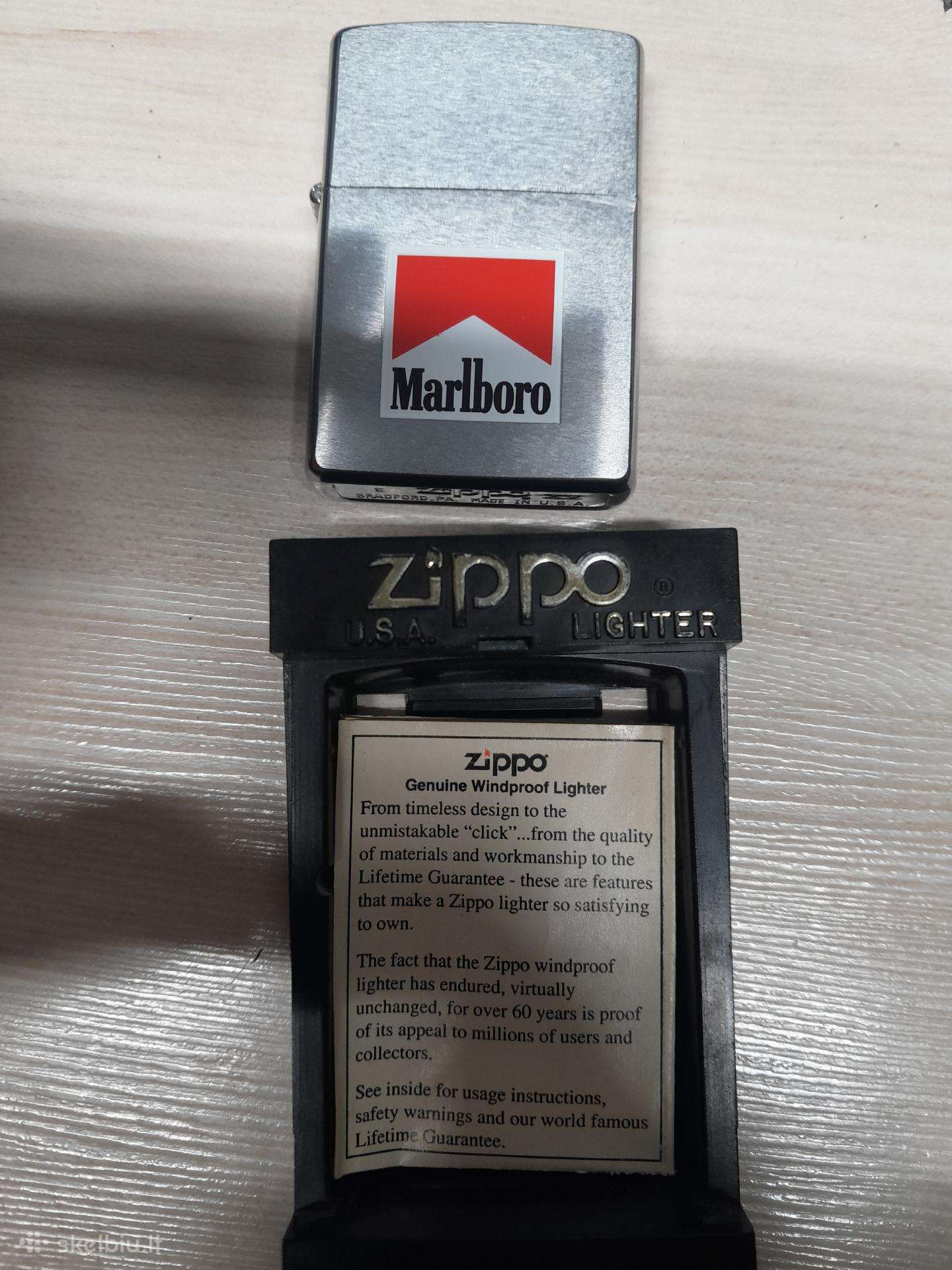 Autentiškas 1999 m. Marlboro Zippo žiebtuvėlis