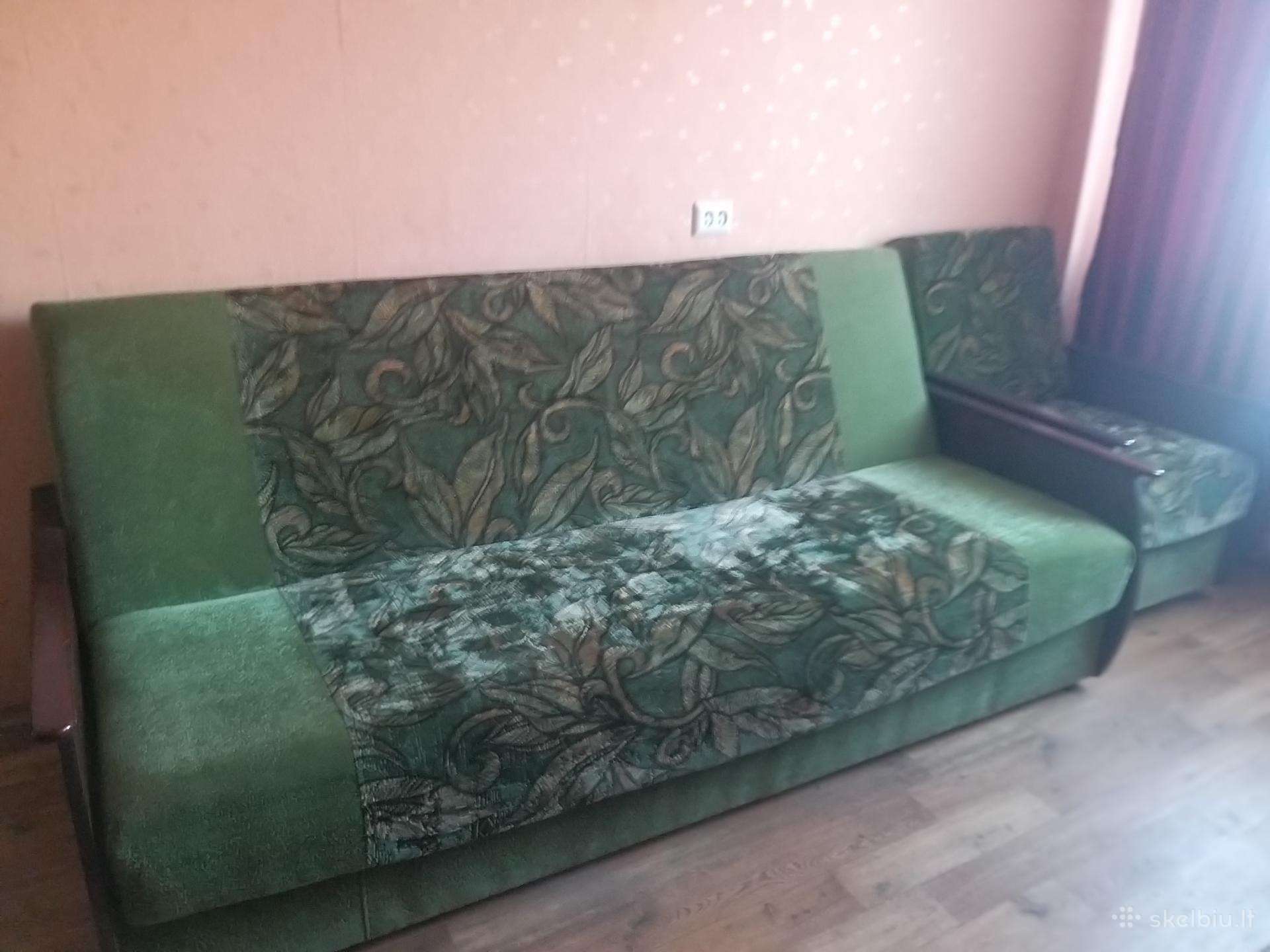 Naudotas sofa-lova ir foteliai