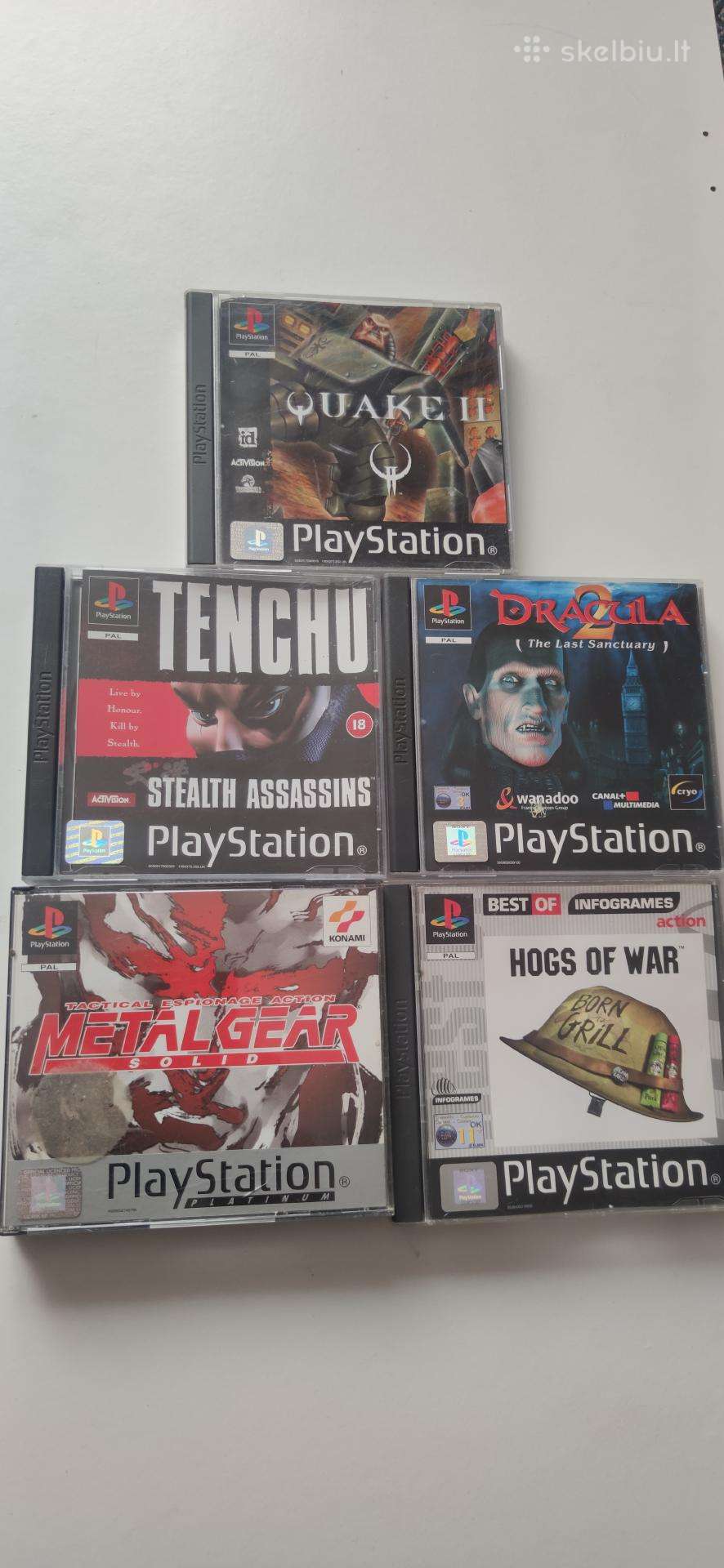 Ps1 Ps2 PS3 Ps5 žaidimai konsoles
