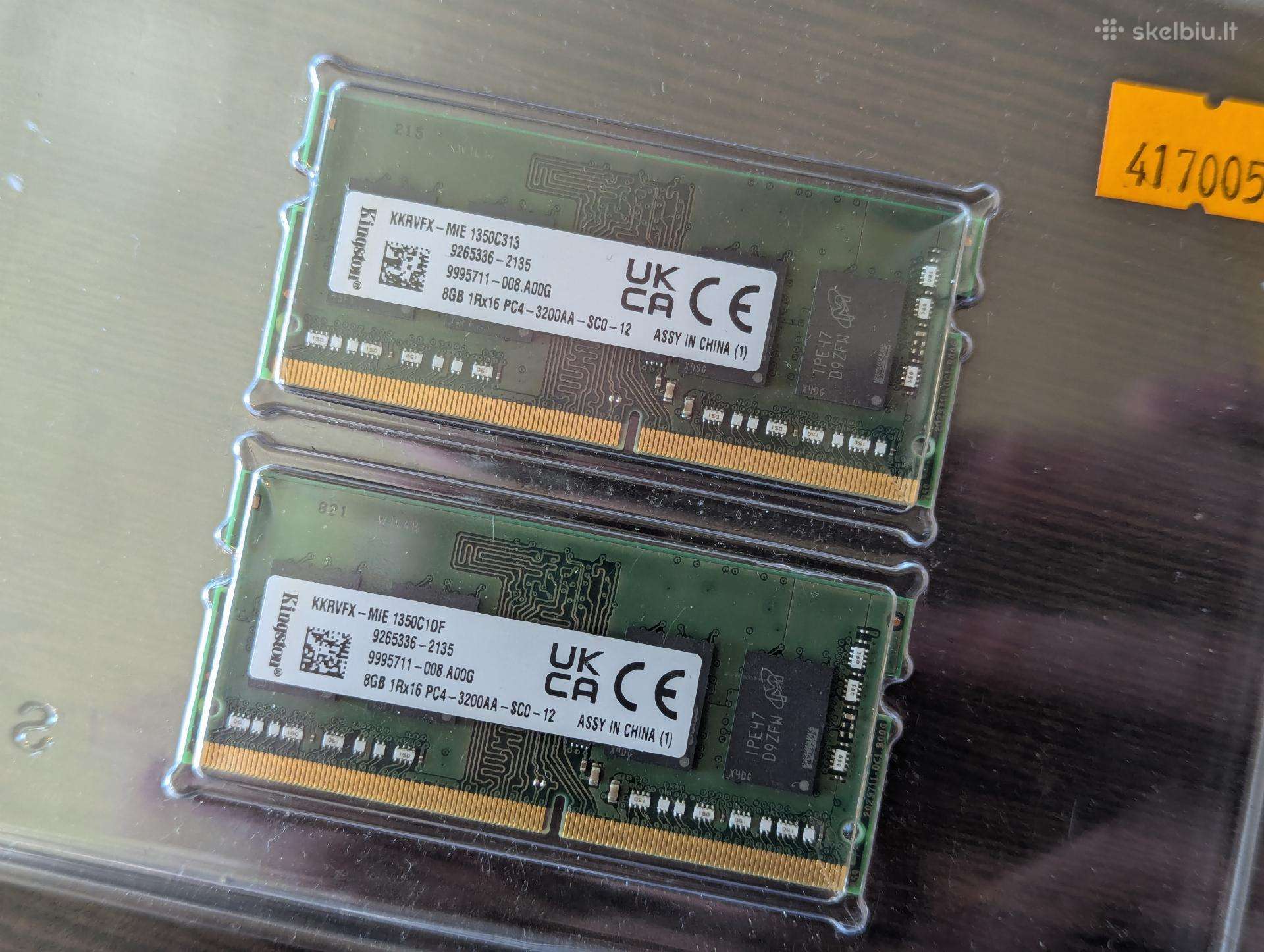 Kingston 16gb (2x8gb) Ddr4-3200 So-dimm RAM