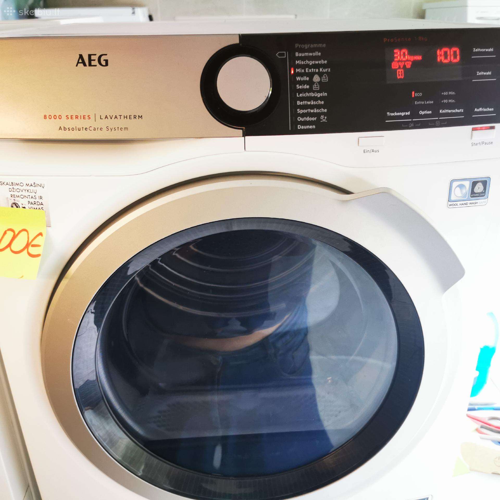 Rūbų džiovyklė Aeg 8000 series 8kg