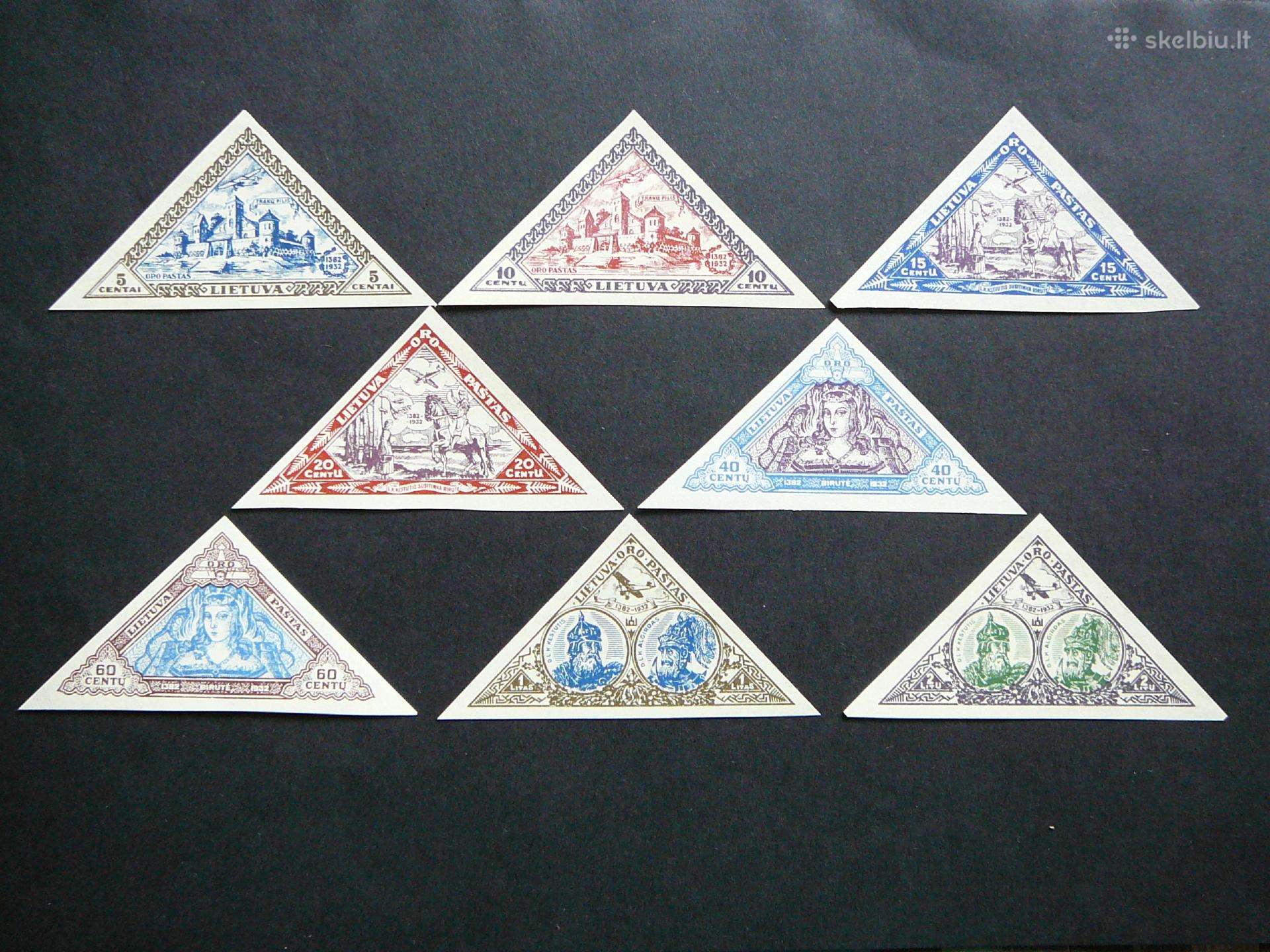 Lietuva 1933 Septyndieniai Mlh lit348/5bs