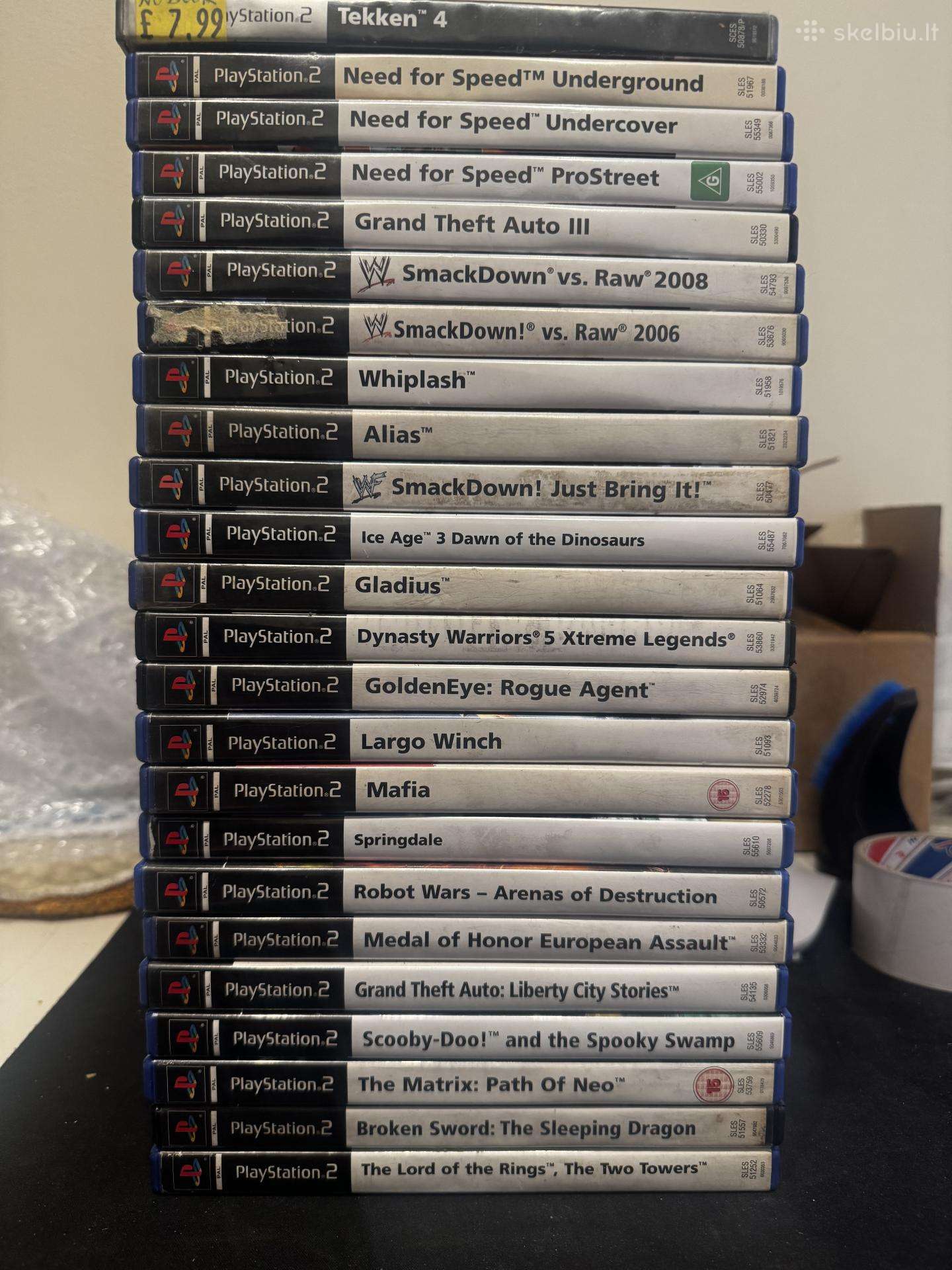 Ps2 zaidimai domina keitimas