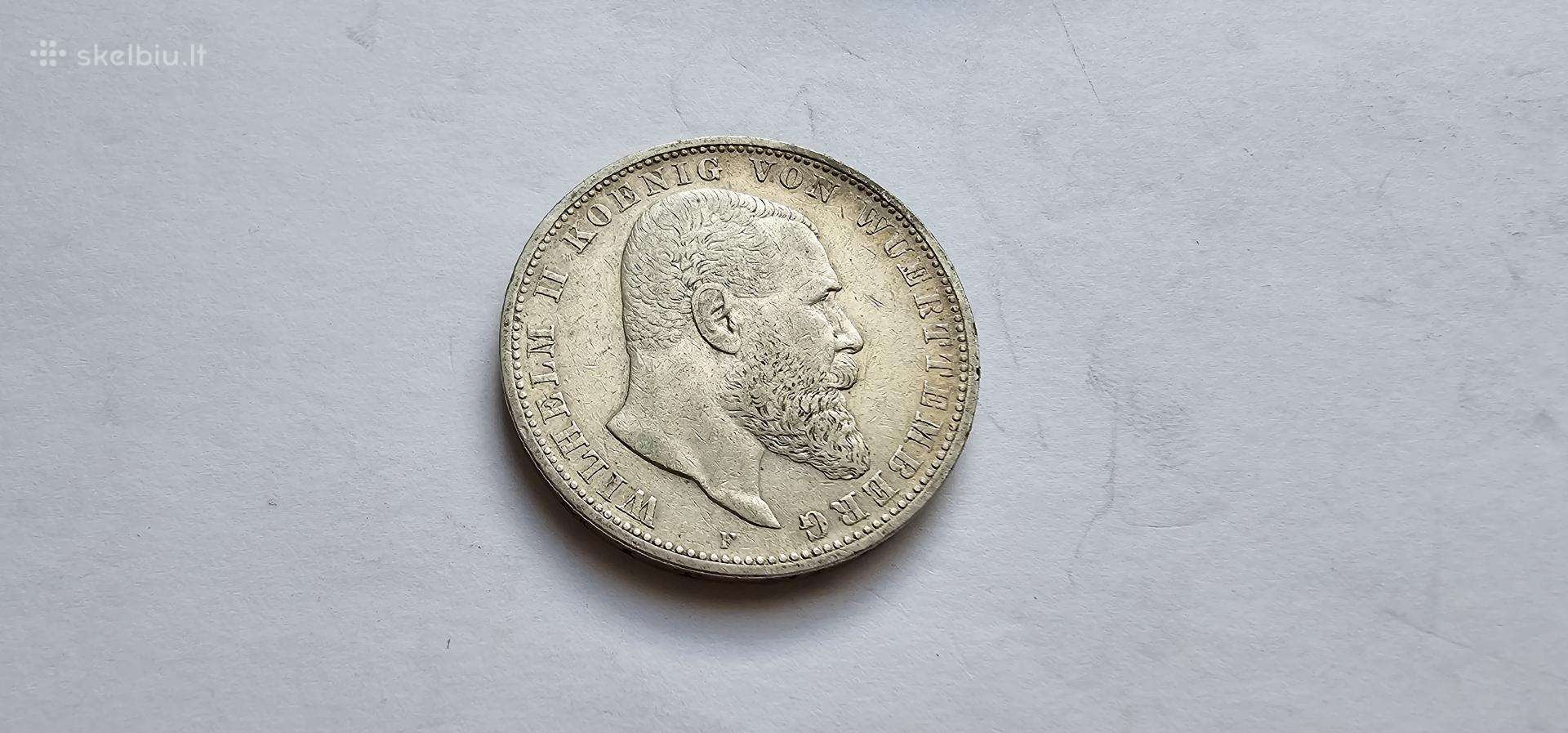1902 5 mark Wurtenbergas