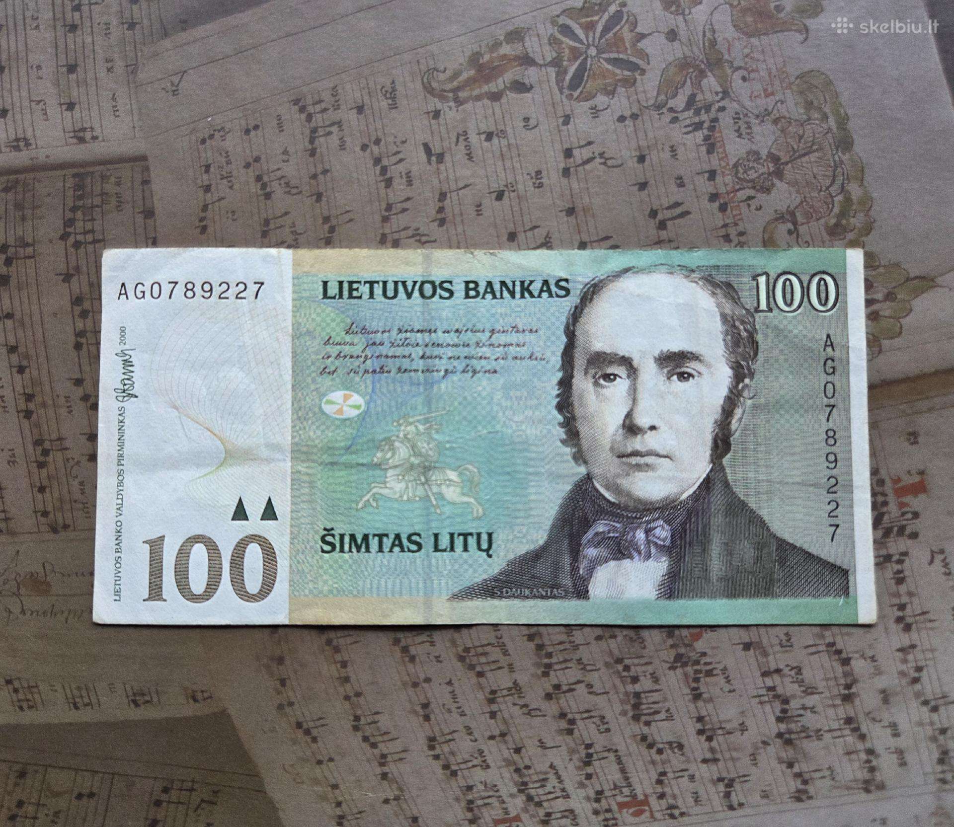 100 litų 2000 Lietuva