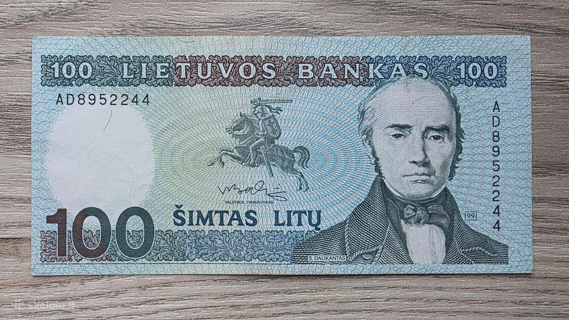 1991 metų 100 litų