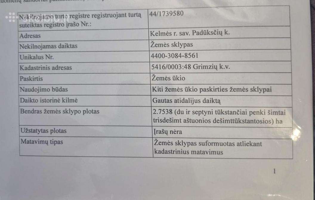 Parduodamas žemė