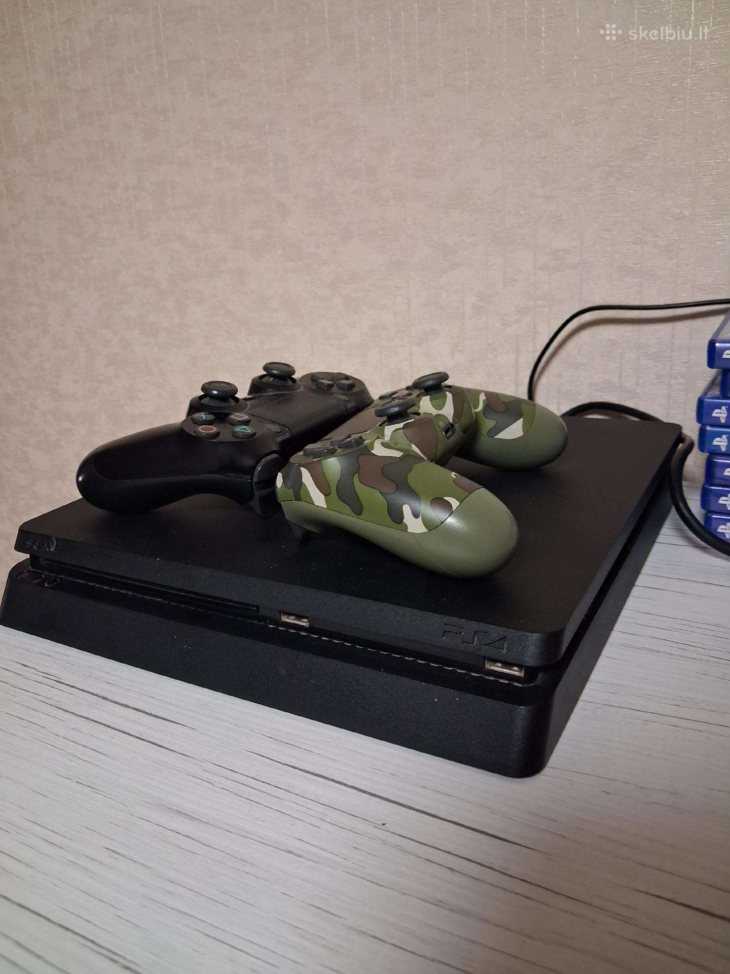 Ps4 slim su 7 žaidimais