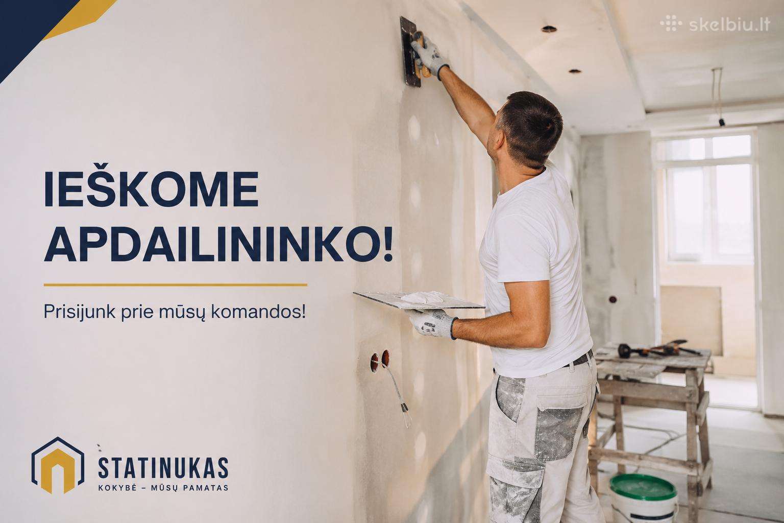Ieškome karkasinių namų specialistų!
