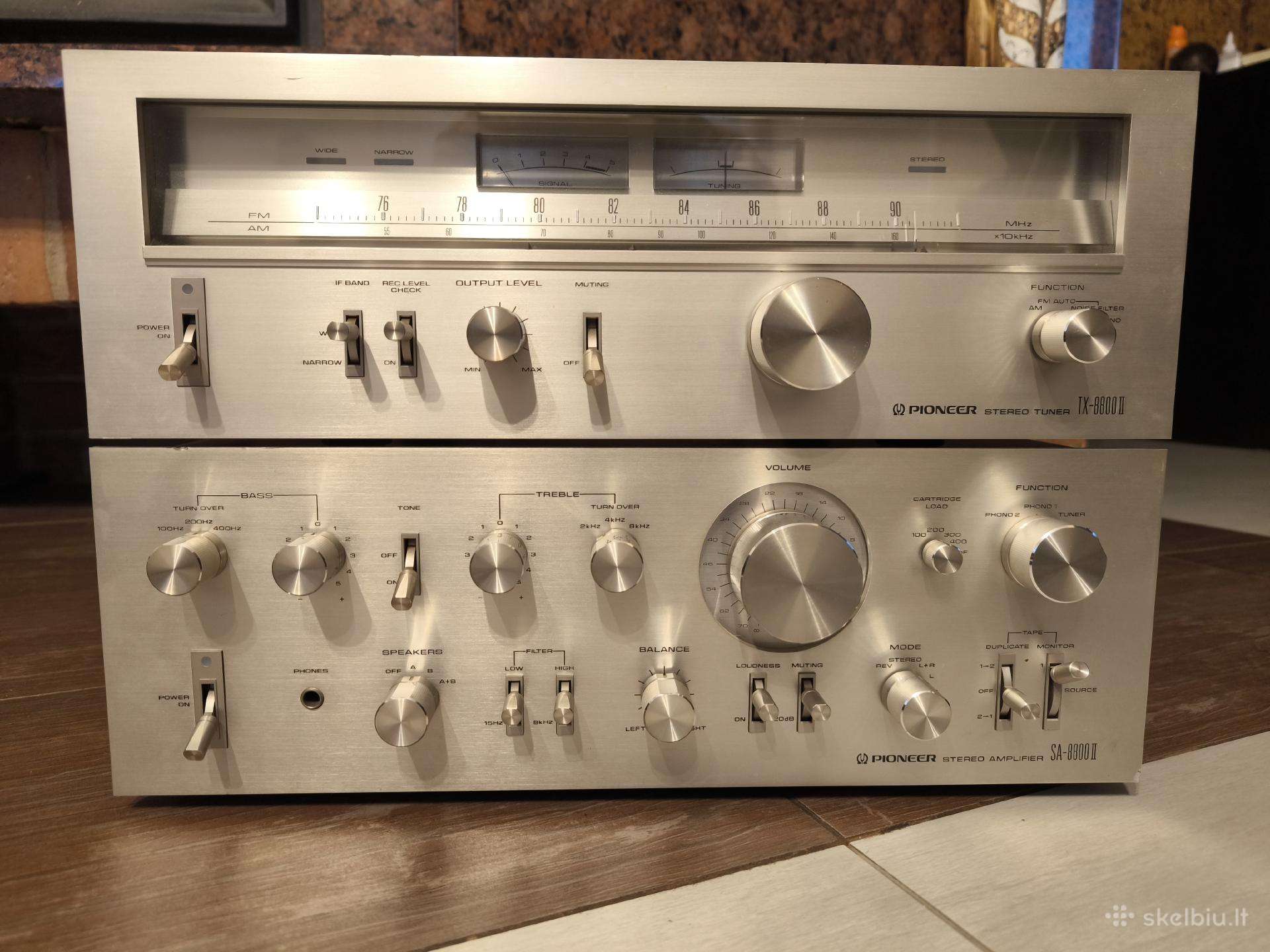 Pioneer Sa-8800ii stiprintuvas, Tx-8800ii tiuneris