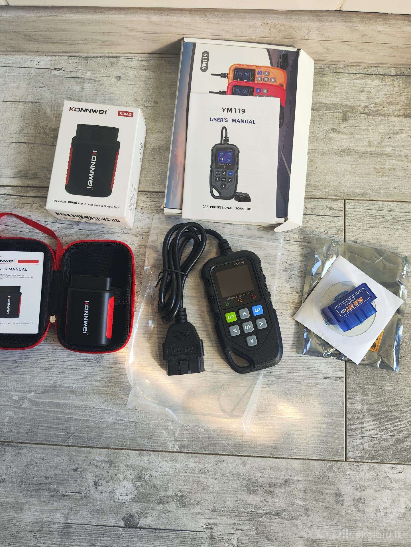 Įvairios automobilių diagnostikos Obd skaitytuvai