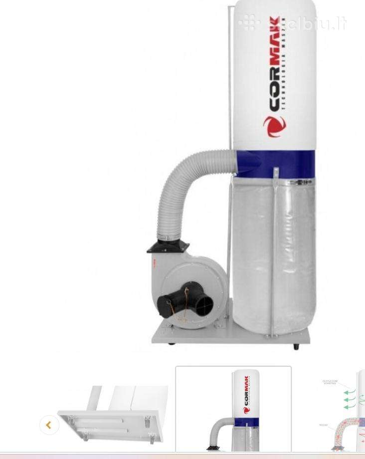 Medienos drožlių ir dulkių nutraukėjas Fm300 400v