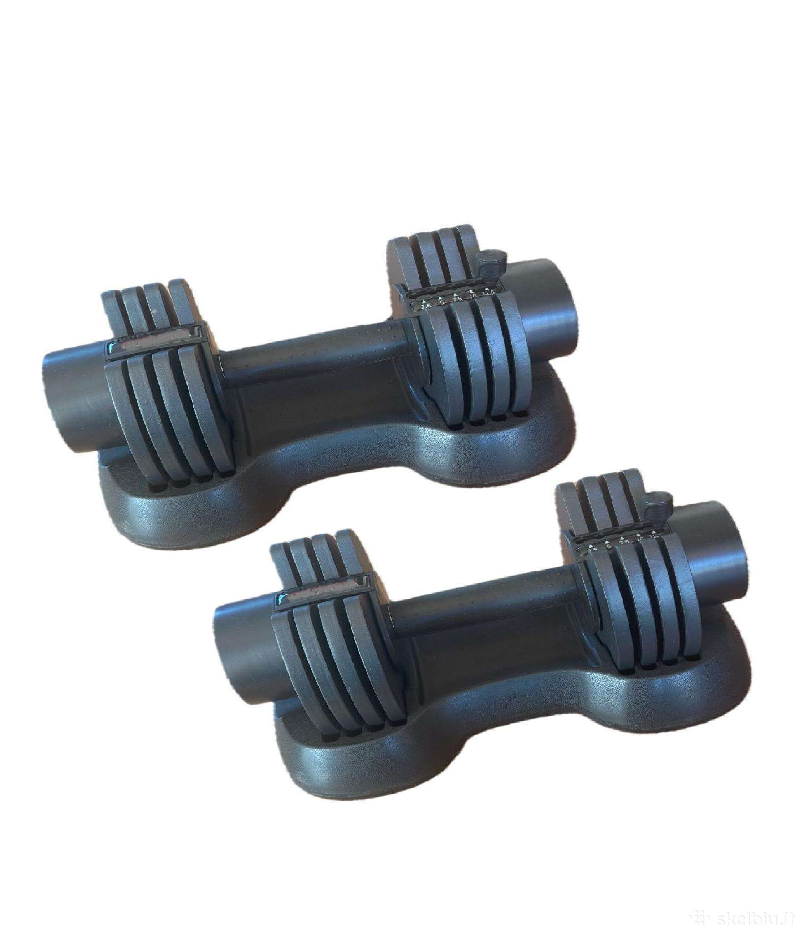 Reguliuojami hanteliai 2 x 24 kg