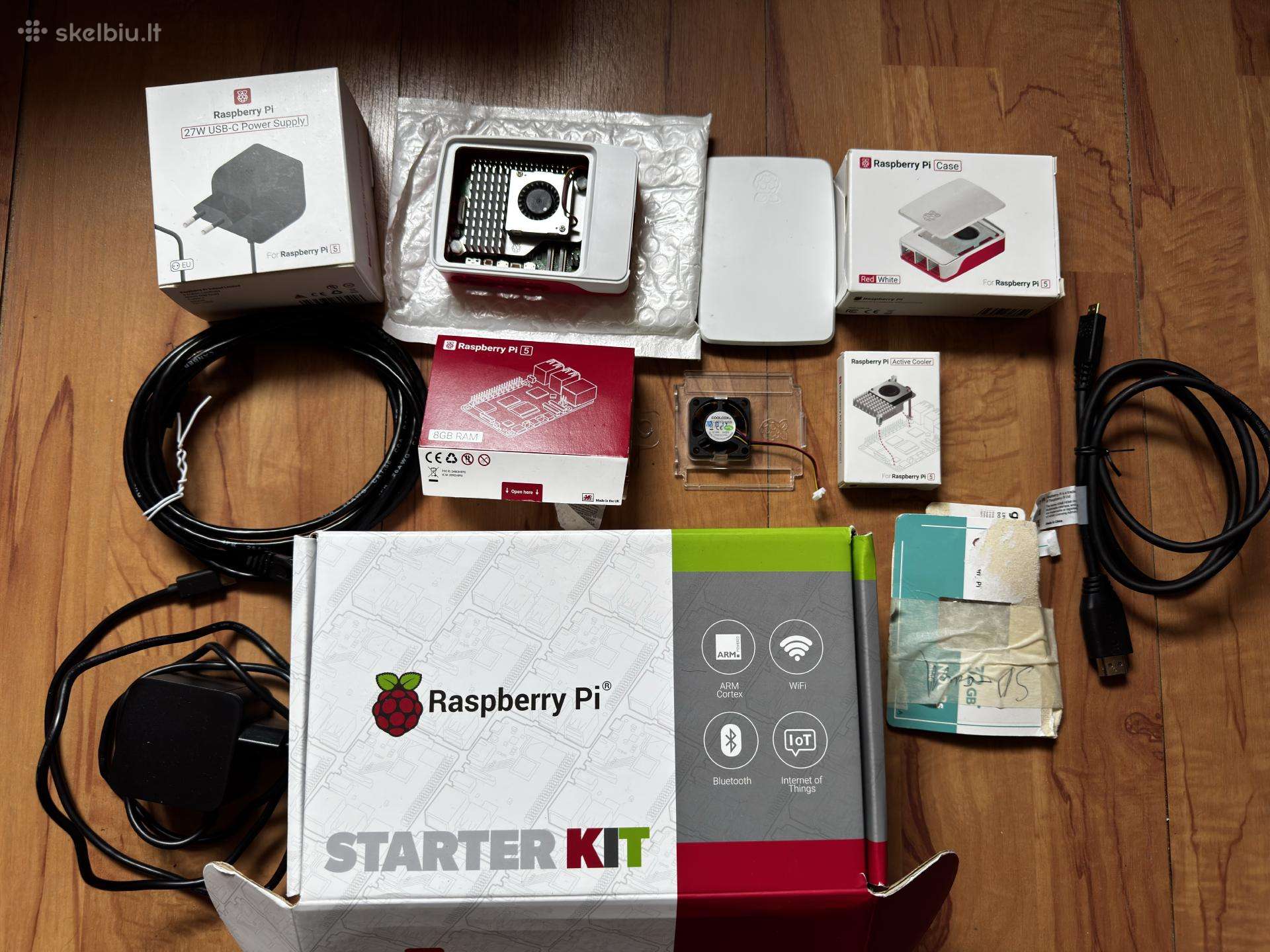 Raspberry Pi 5 8 GB + Priedai