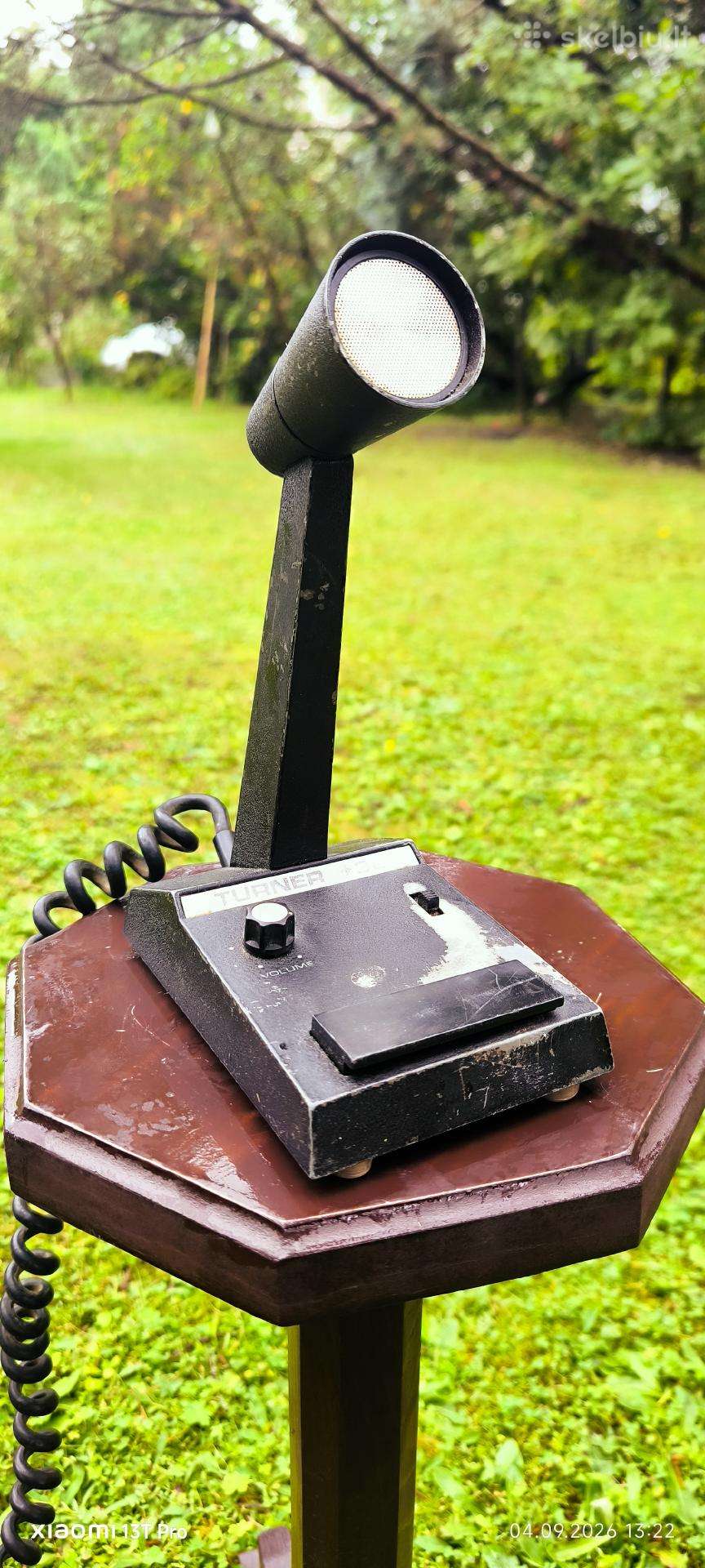 Vintage radio mikrofonas is Usa