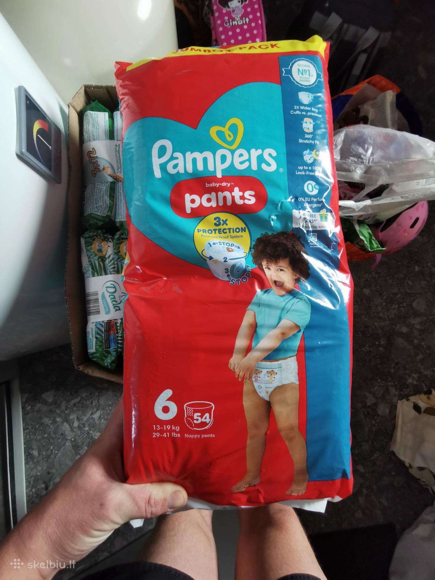 Pampers sauskelnes 6 dydis