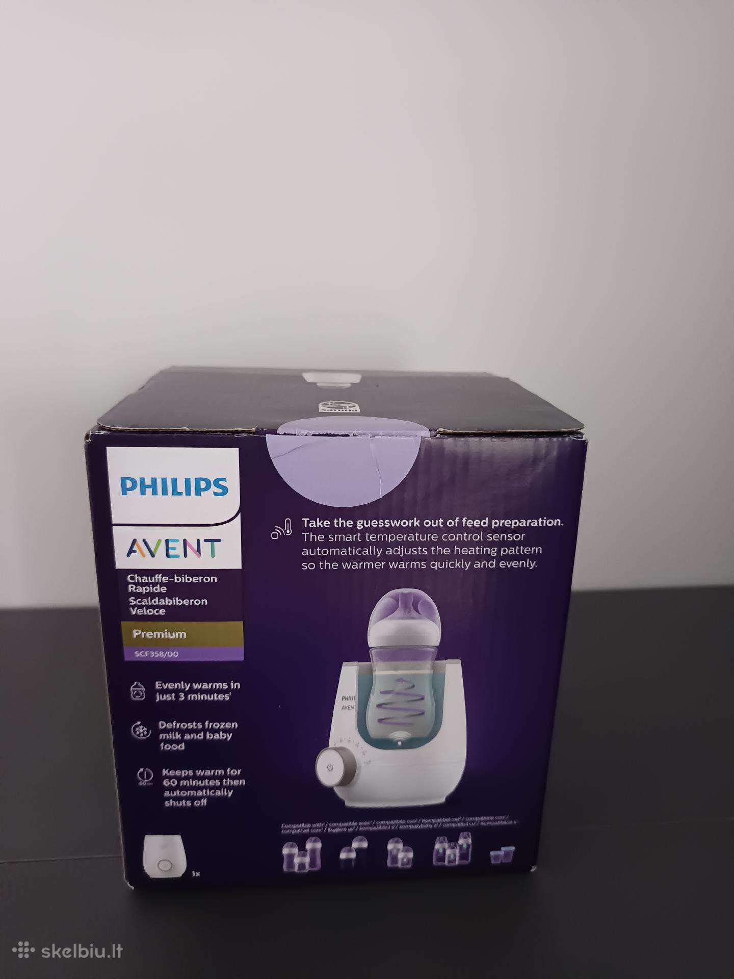 Philips maisto ir pieno šildytuvas