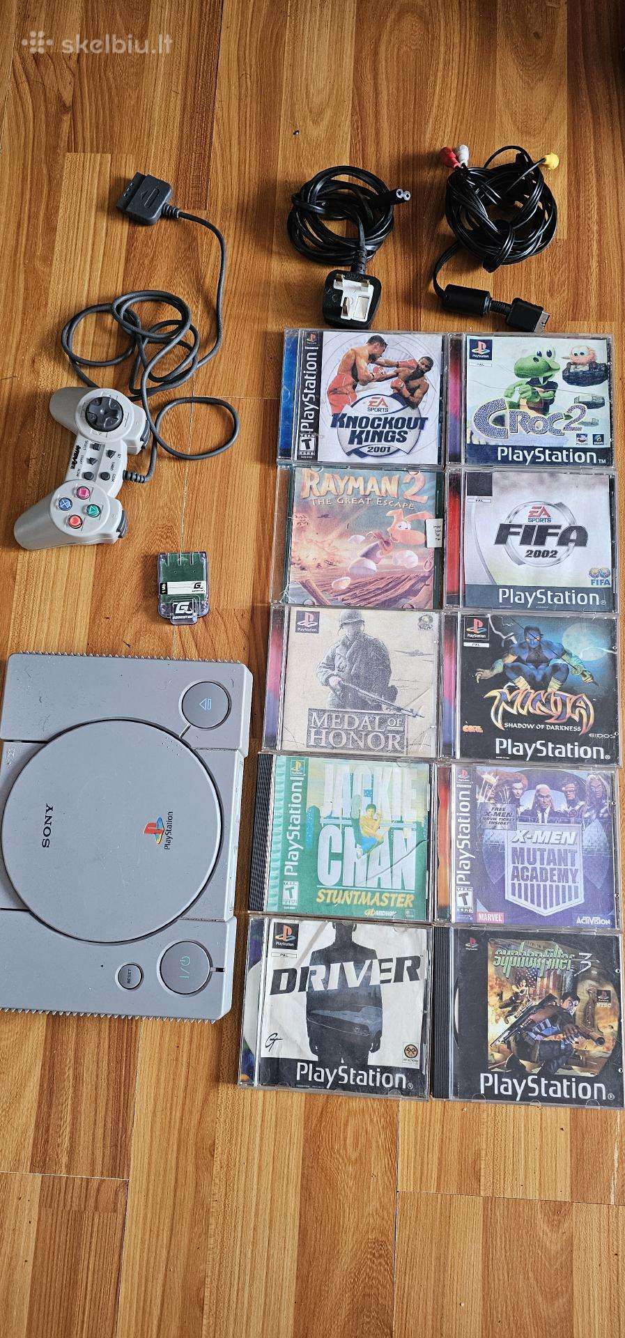 Playstation1 su žaidimais