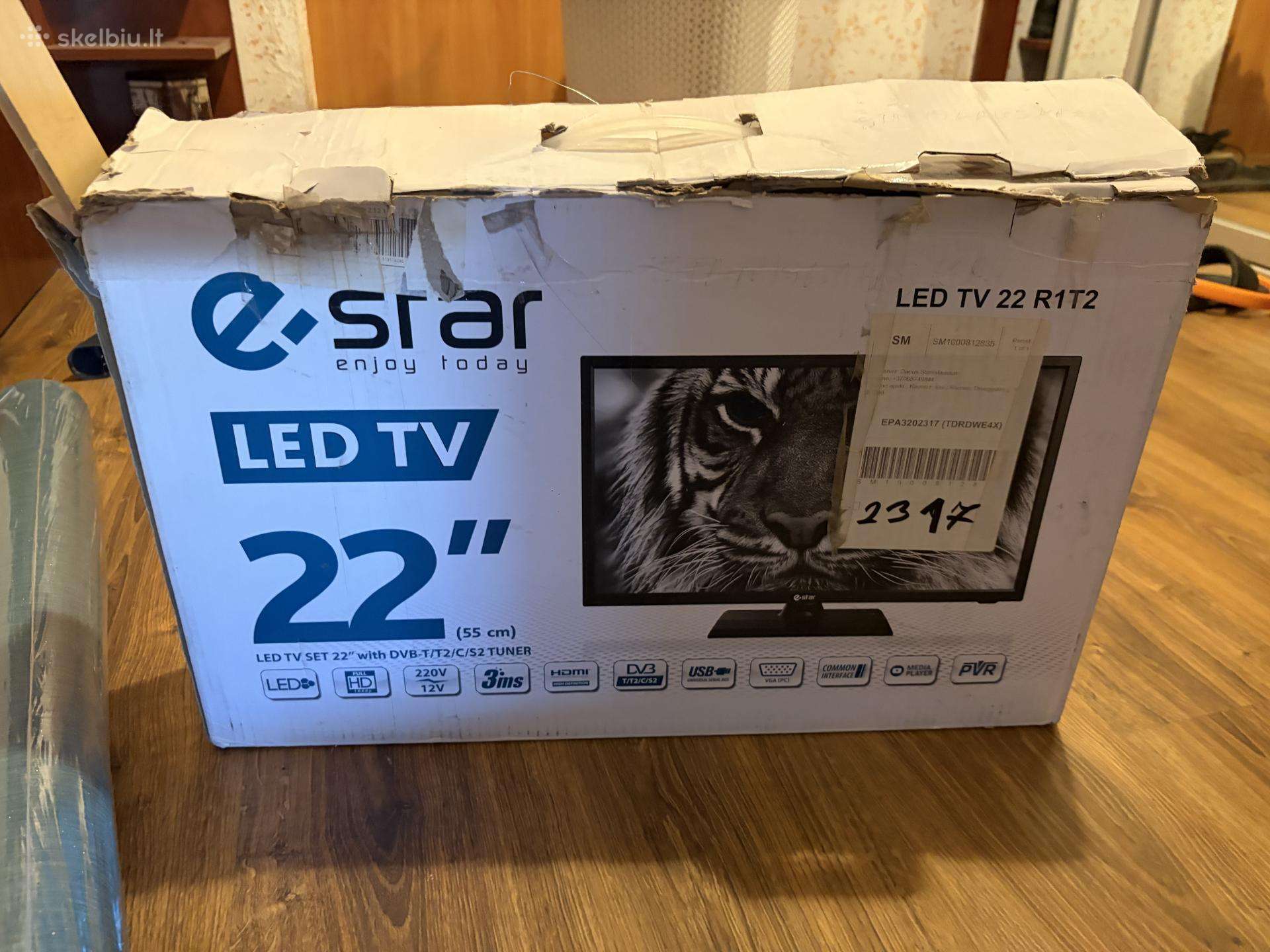 E starcled TV kaip naujas 22 coliu