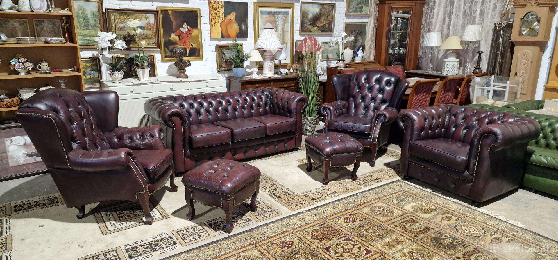 Chesterfield odinis baldų komplektas