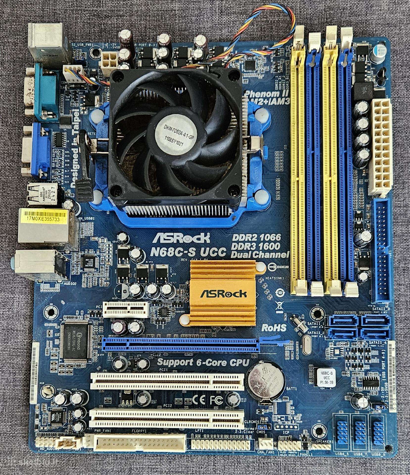 Pagrindinė plokštė Asrock N68c-s Ucc Atx