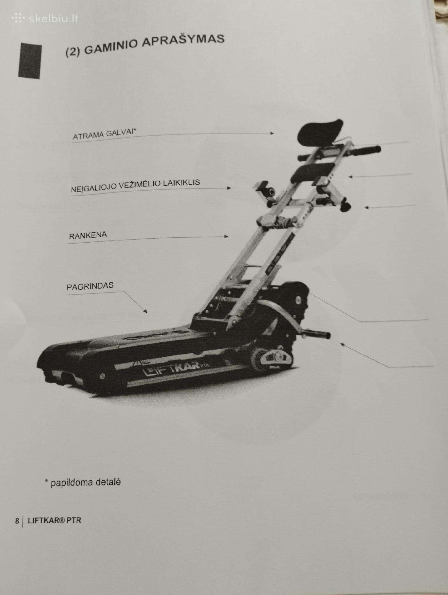 Vikšrinis laiptų kopiklis Liftkar Ptr