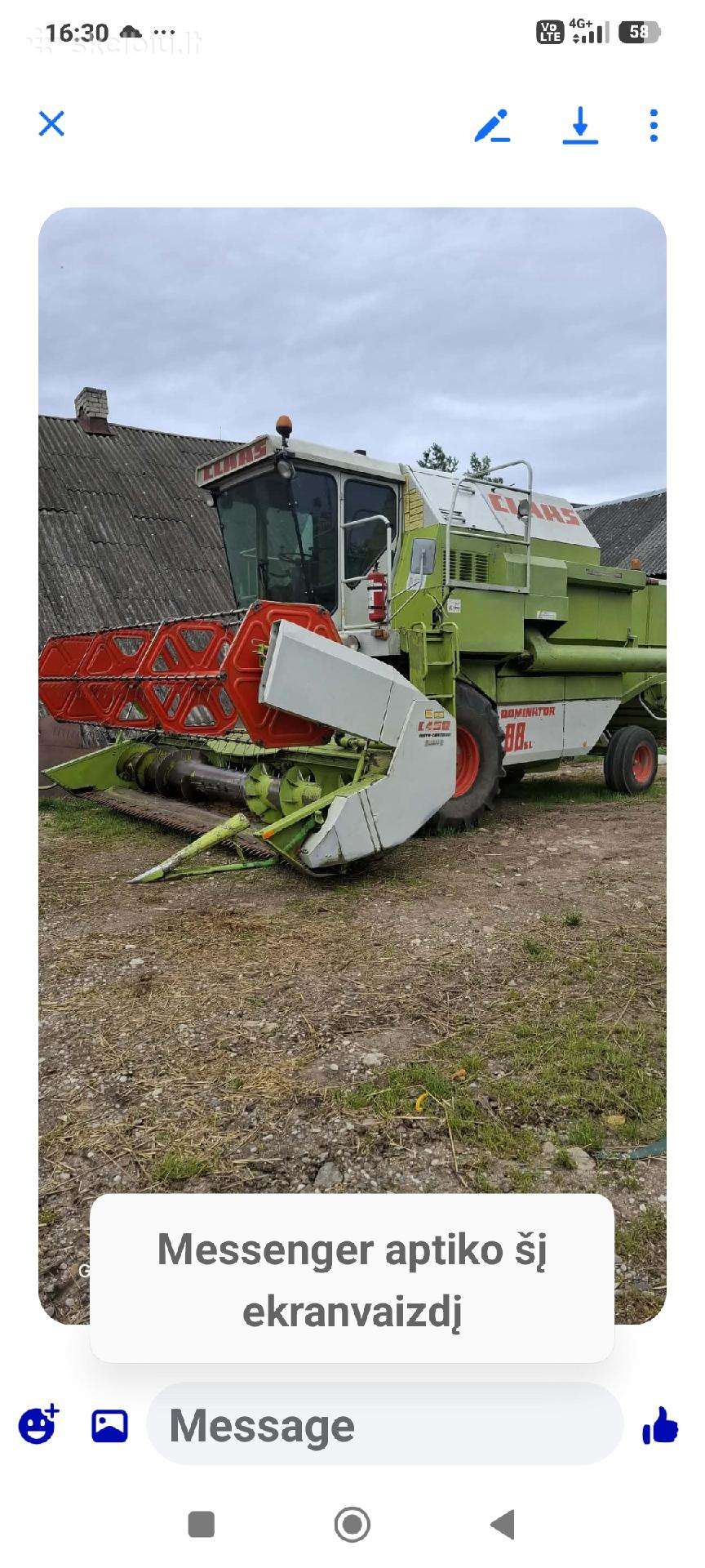 Claas 88, combine harvesters