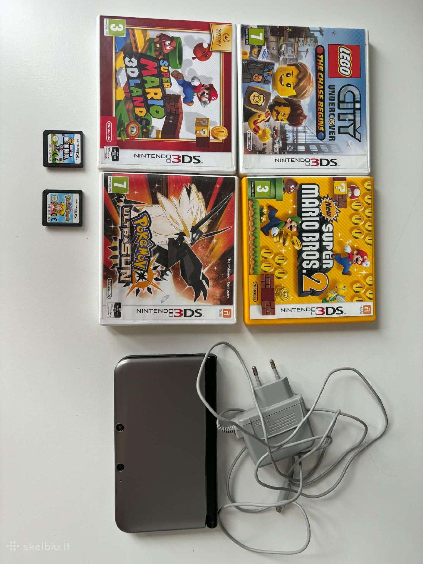 Nintendo 3ds XL ir žaidimai