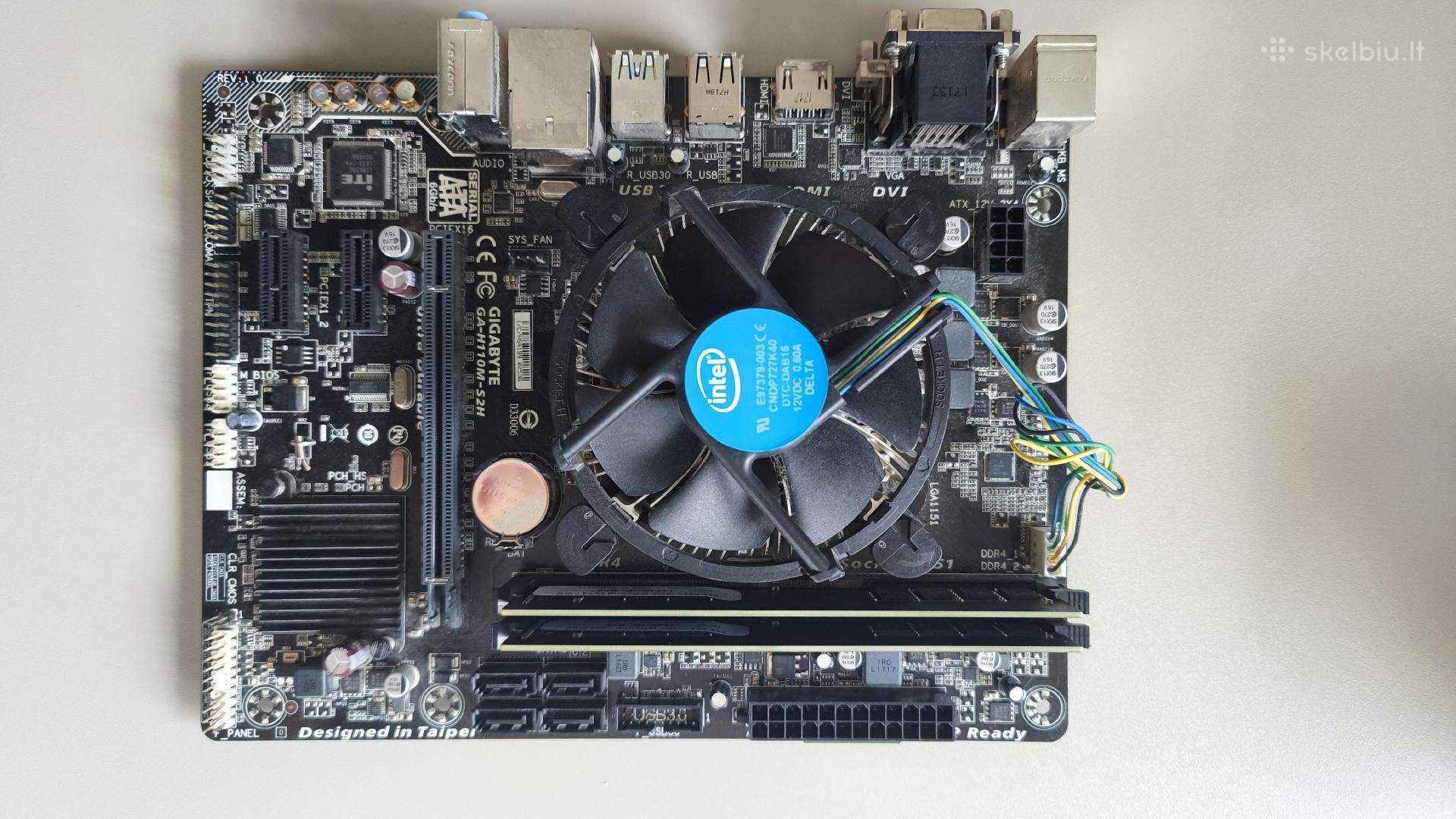 Ga-h110m-s2h + Intel Core i7-770016gb Ddr4 2x8gb