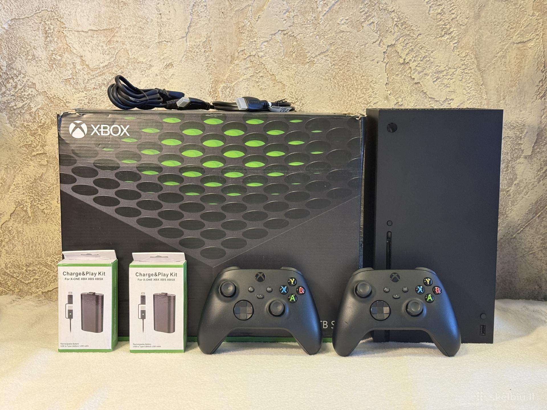 Xbox Series X 1tb 2 Pulteliai, 2 Baterijos