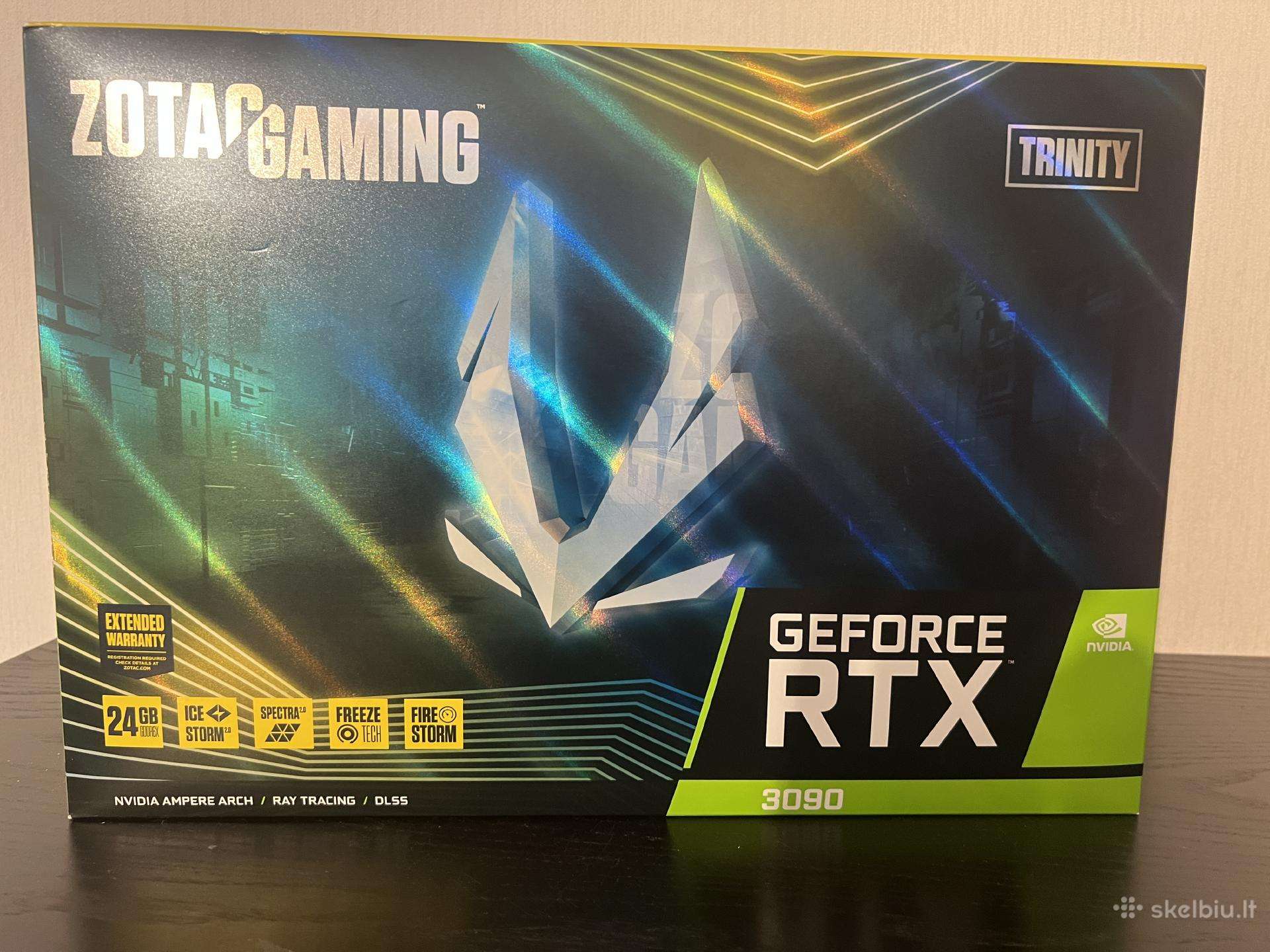 Naudota Zotac Rtx 3090 Trinity.