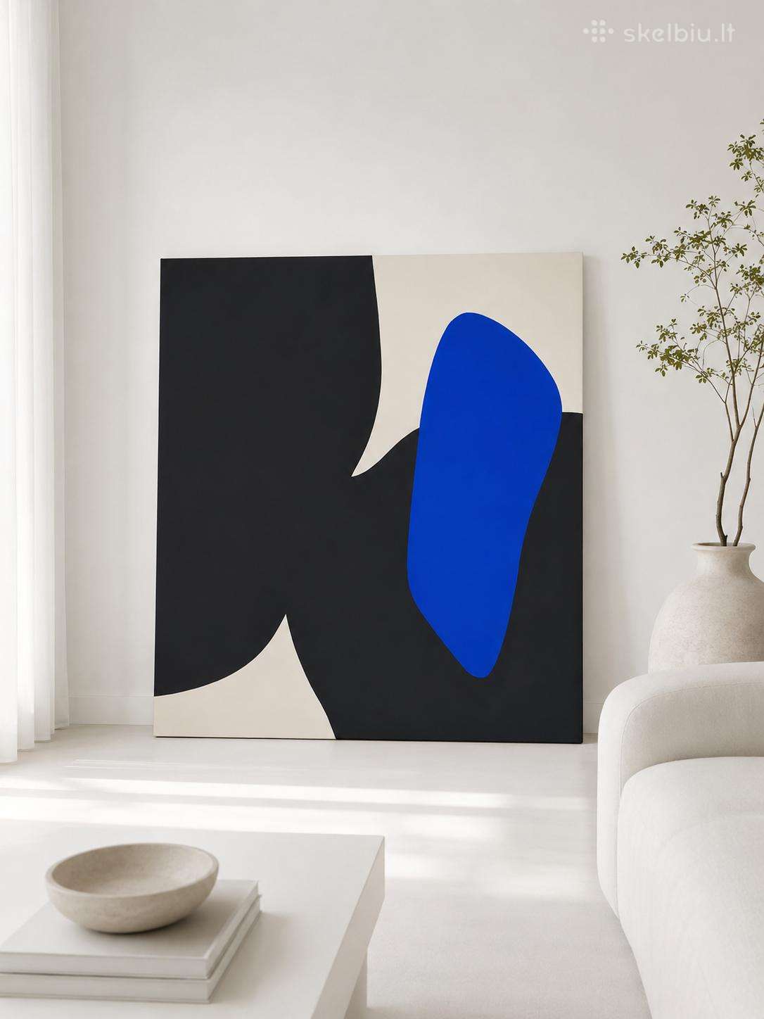 Minimalistinis,tapytas paveikslas