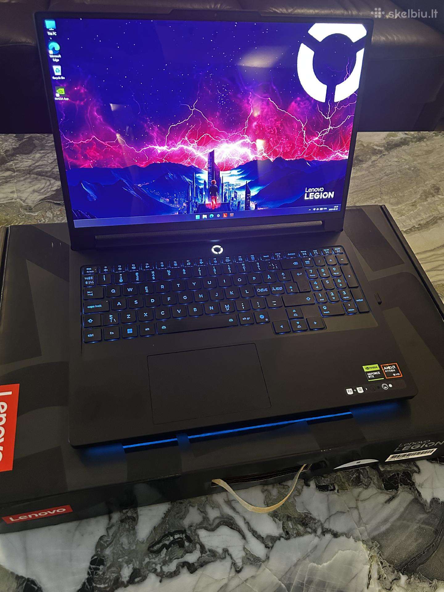 Parduodamas Lenovo Legion 7 pro su garantija