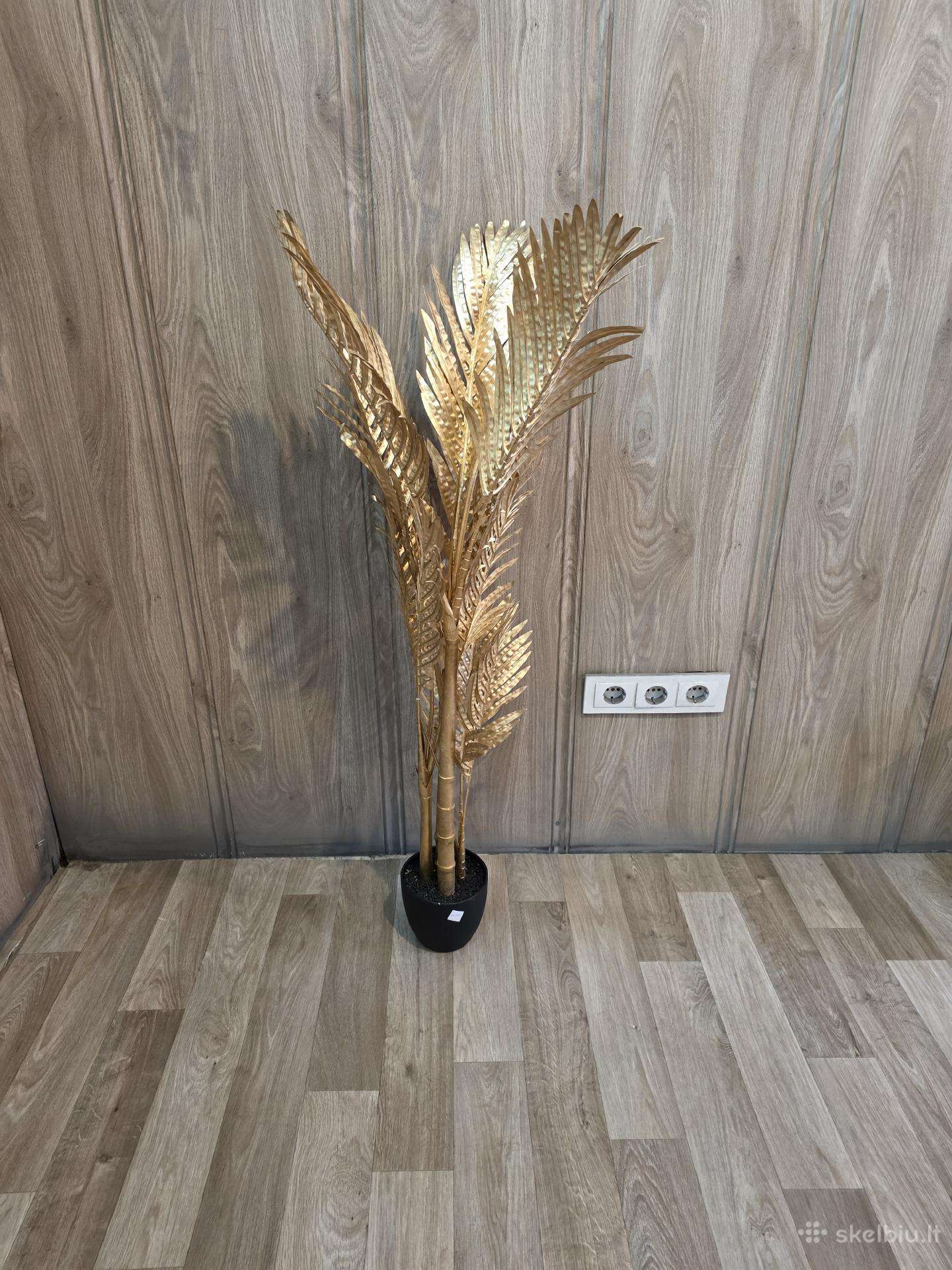 Auksinė dekoratyvinė palmė 110 cm