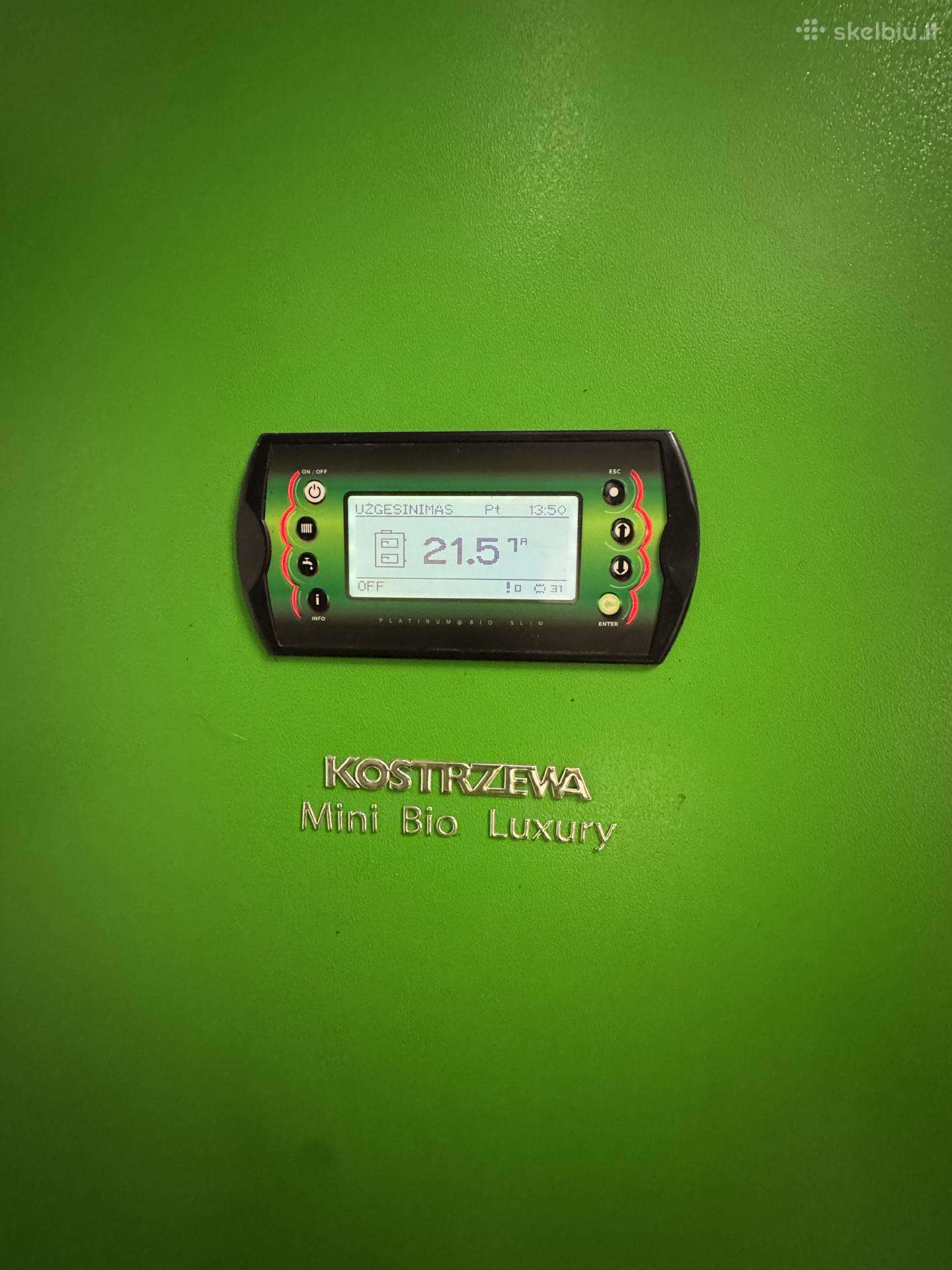 Kostrzewa Mini Bio Luxury 10kw granulinis katilas