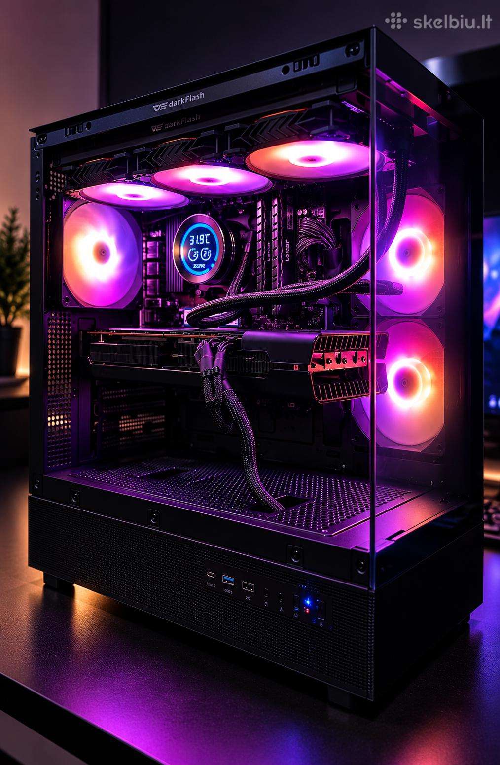 Gaming Pc Ryzen 7 5700x + Rx 6800 16gb 32gb 1tb