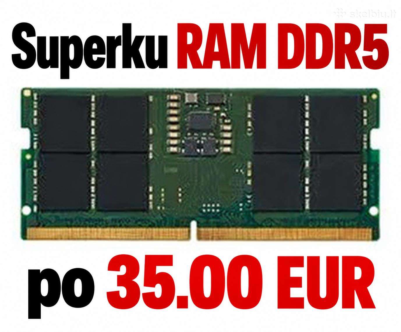 Superku Ddr5 8gb RAM plokšteles