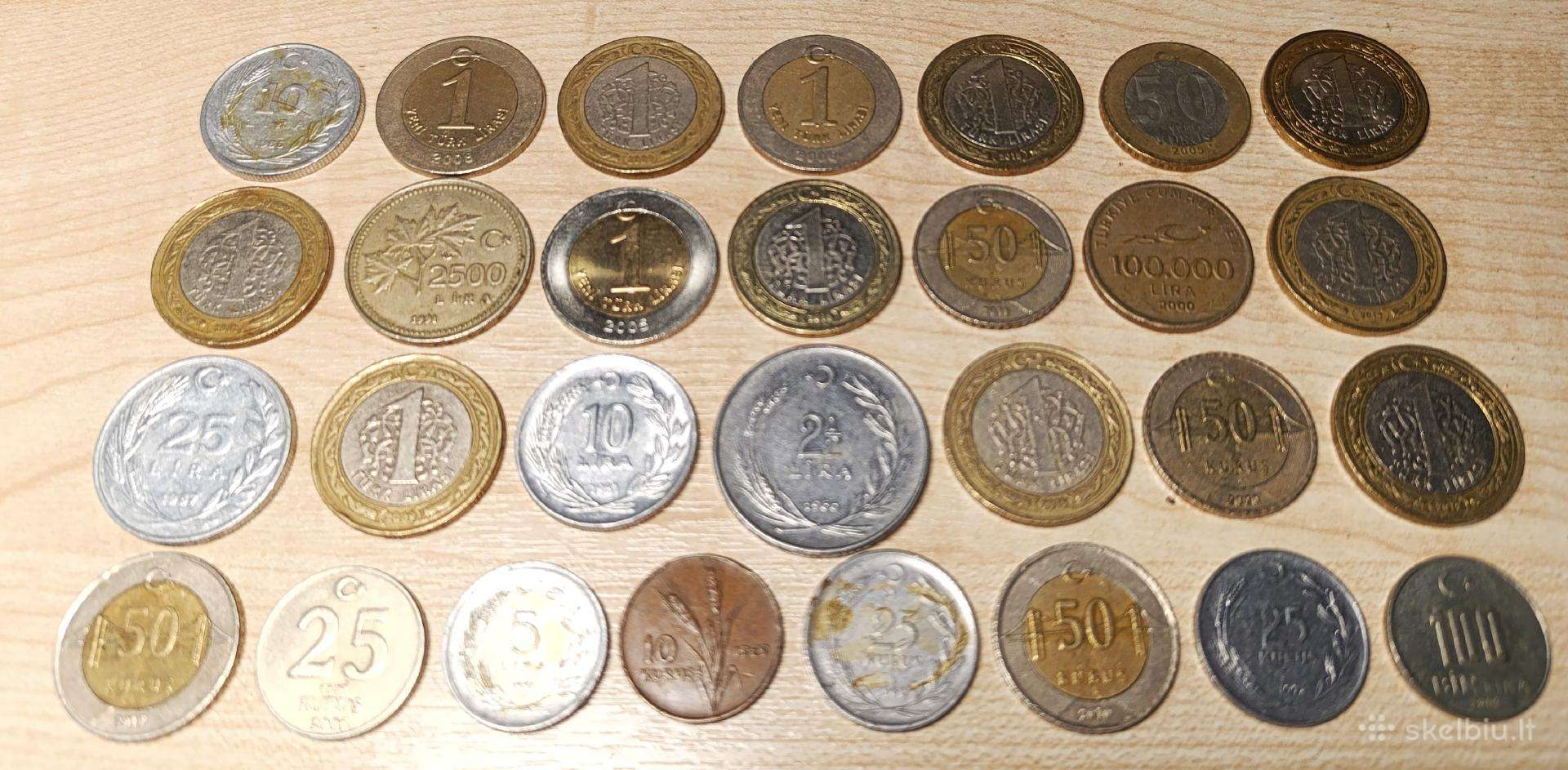 Parduodu Turkijos monetos.