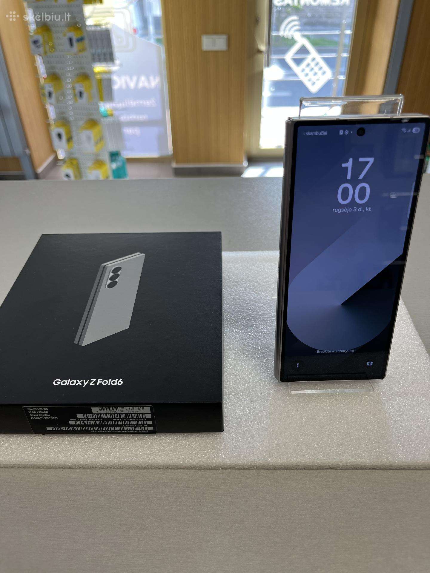 Parduodu idealios būklės Samsung Z fold 6, 256gb