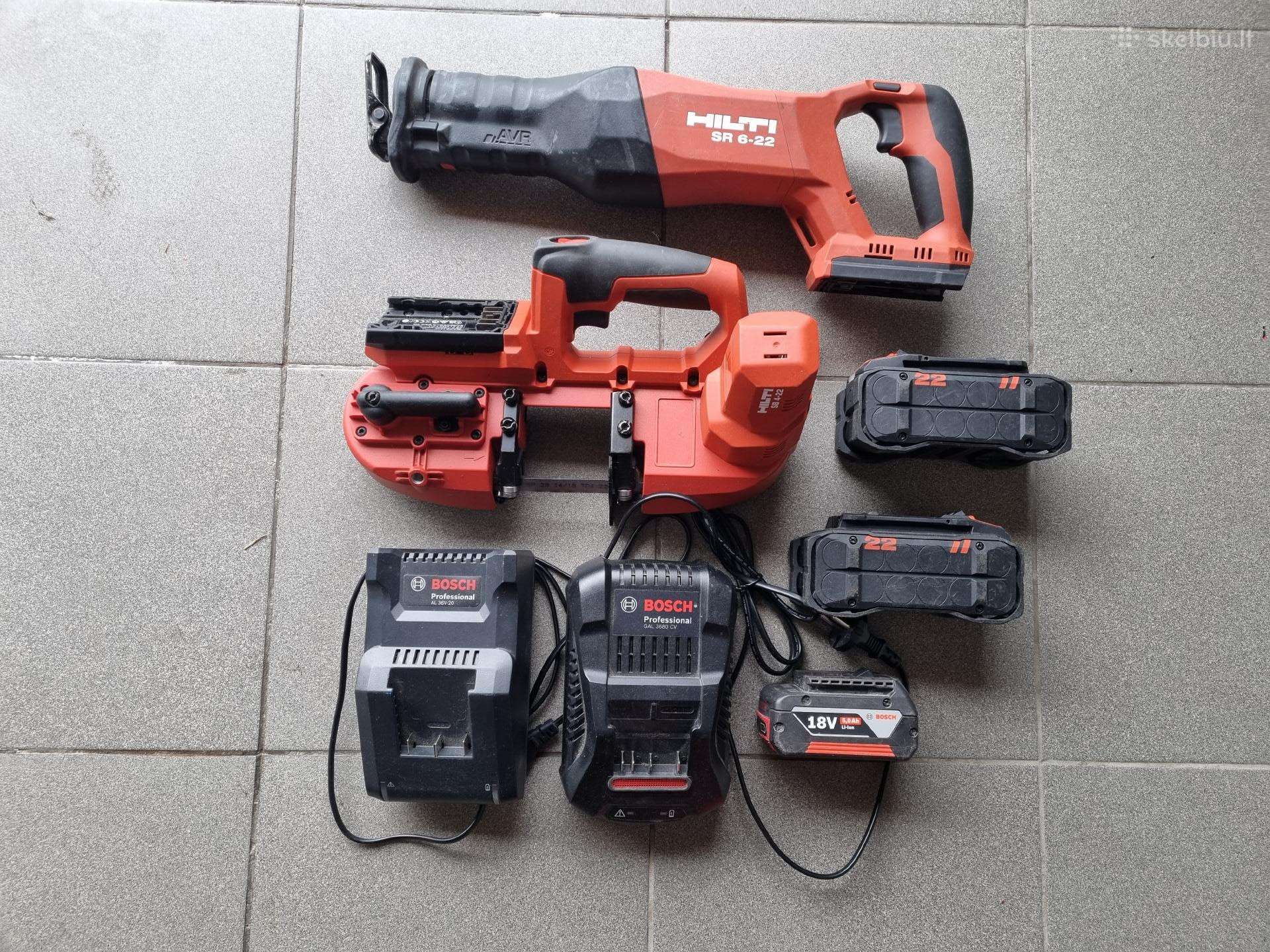 Pigiai Hilti Nuron 22v pjūklai ir akumuliatoriai